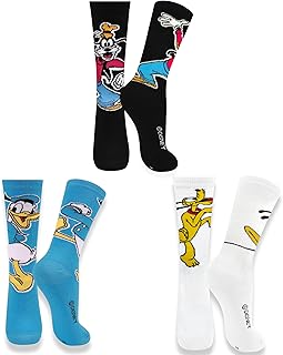 Kit 03 Pares Meia Infantil Trifil Cano Médio Desenho Animado Algodão Unissex Crianças