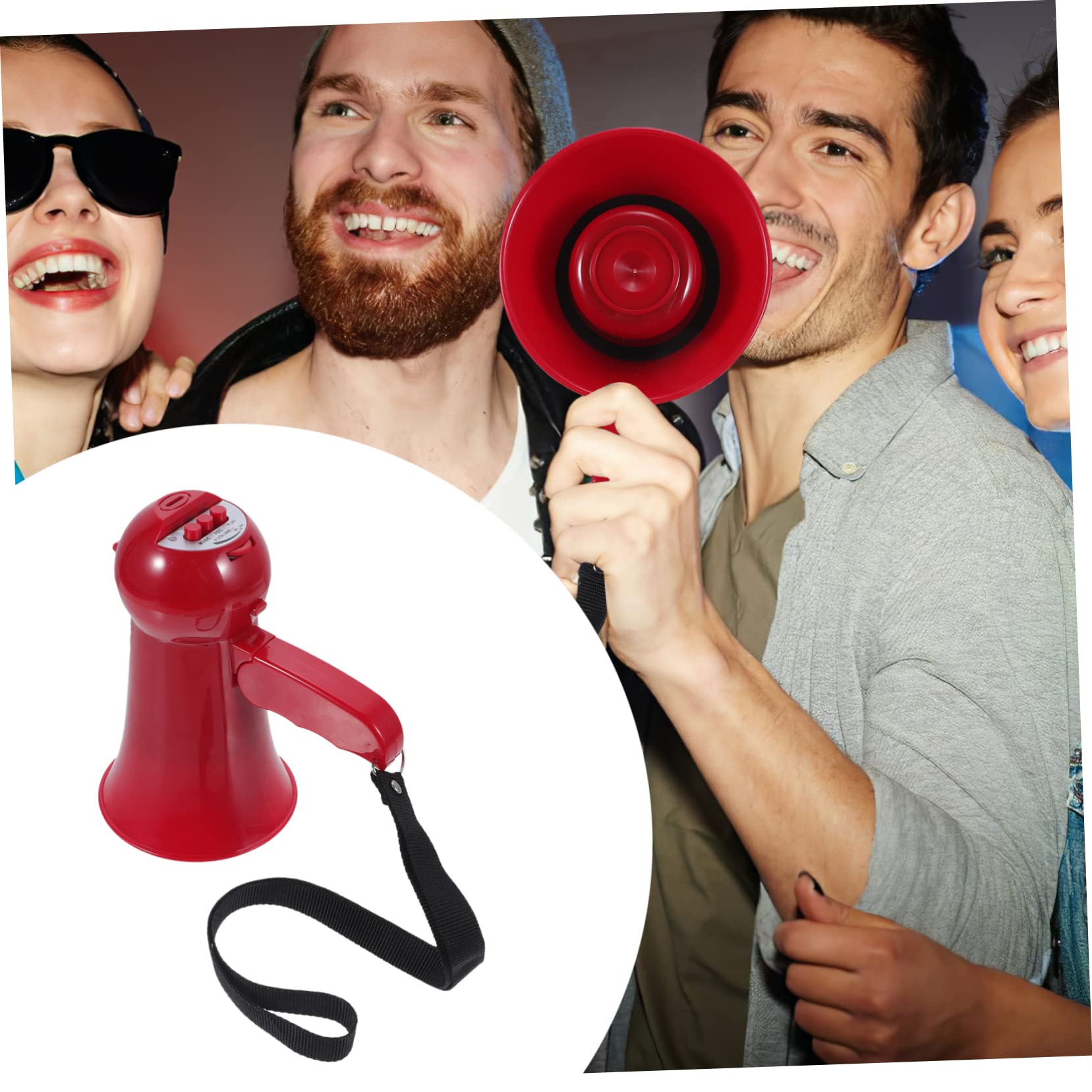 TOYANDONA Amplificador Portátil Pequeño Volumen Megáfono para Animar Deportes Fiestas Altavoces De Mano para Animadoras