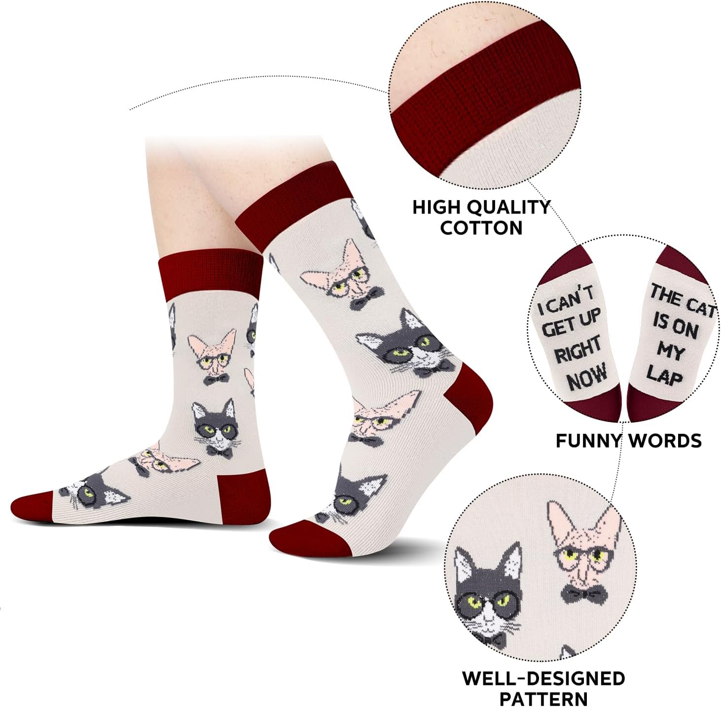 Calcetines Gatos Lindos, Gatos Divertidos, Meme De Gato, Regalo Para Amantes De Gato Vendido Por