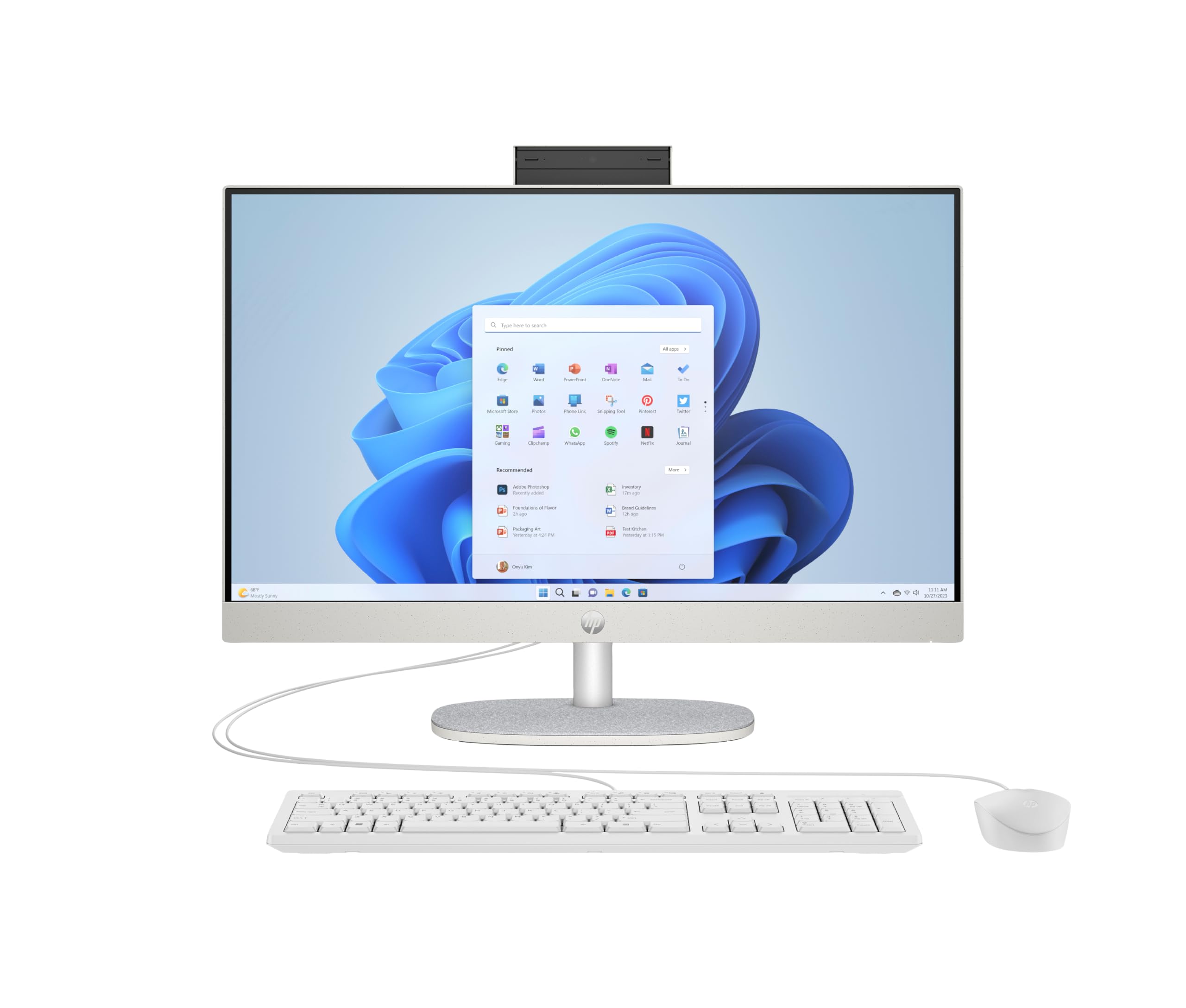 HP 24-cr0242ng PC, 60,5 cm (23.8"), Full HD, Intel® Core? i3, 8 GB, 256 GB, FreeDOS