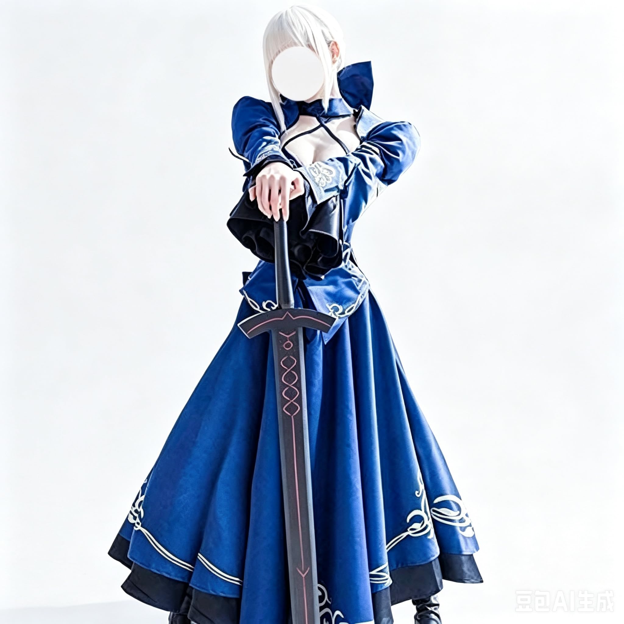 FGO Fate 黒化セイバーオルタ ドレス コスプレ衣装 ウィッグ 靴子 剣 Amazon.co.jp: FGO Fate 黒化セイバーオルタ ドレス コスプレ衣装 +
