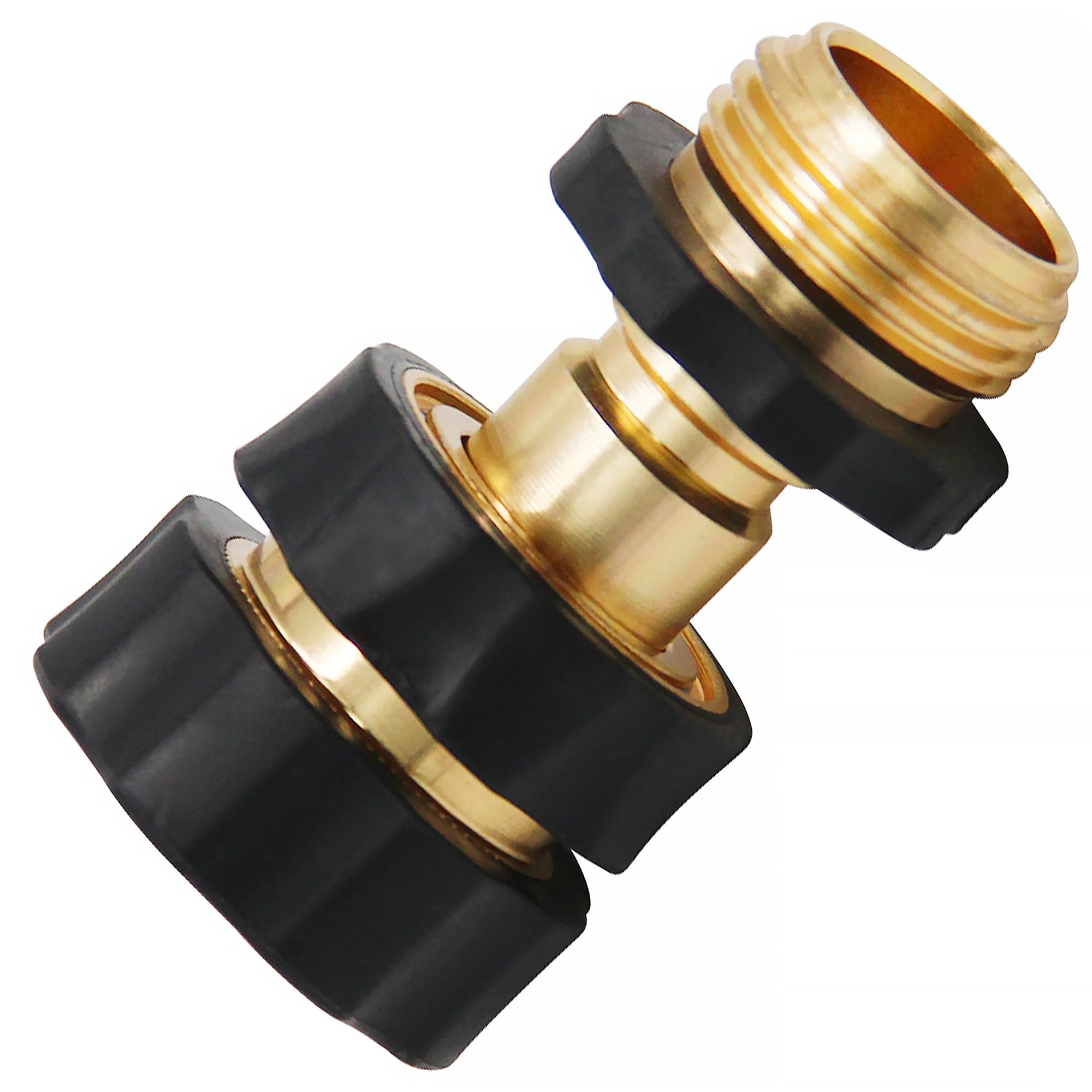 Raccordo Rapido Per Tubo Da Giardino Da 3/4" In Ottone - Kit Da 8 Pezzi Con Attacchi Maschio E Femmina - 2