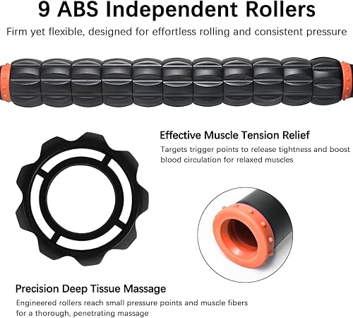 Miniatura 58 de Rodillo de masaje de madera para piernas y muslos, herramienta de mano para aliviar la fascia, drenaje linfático y esculpir el cuerpo, masajeador