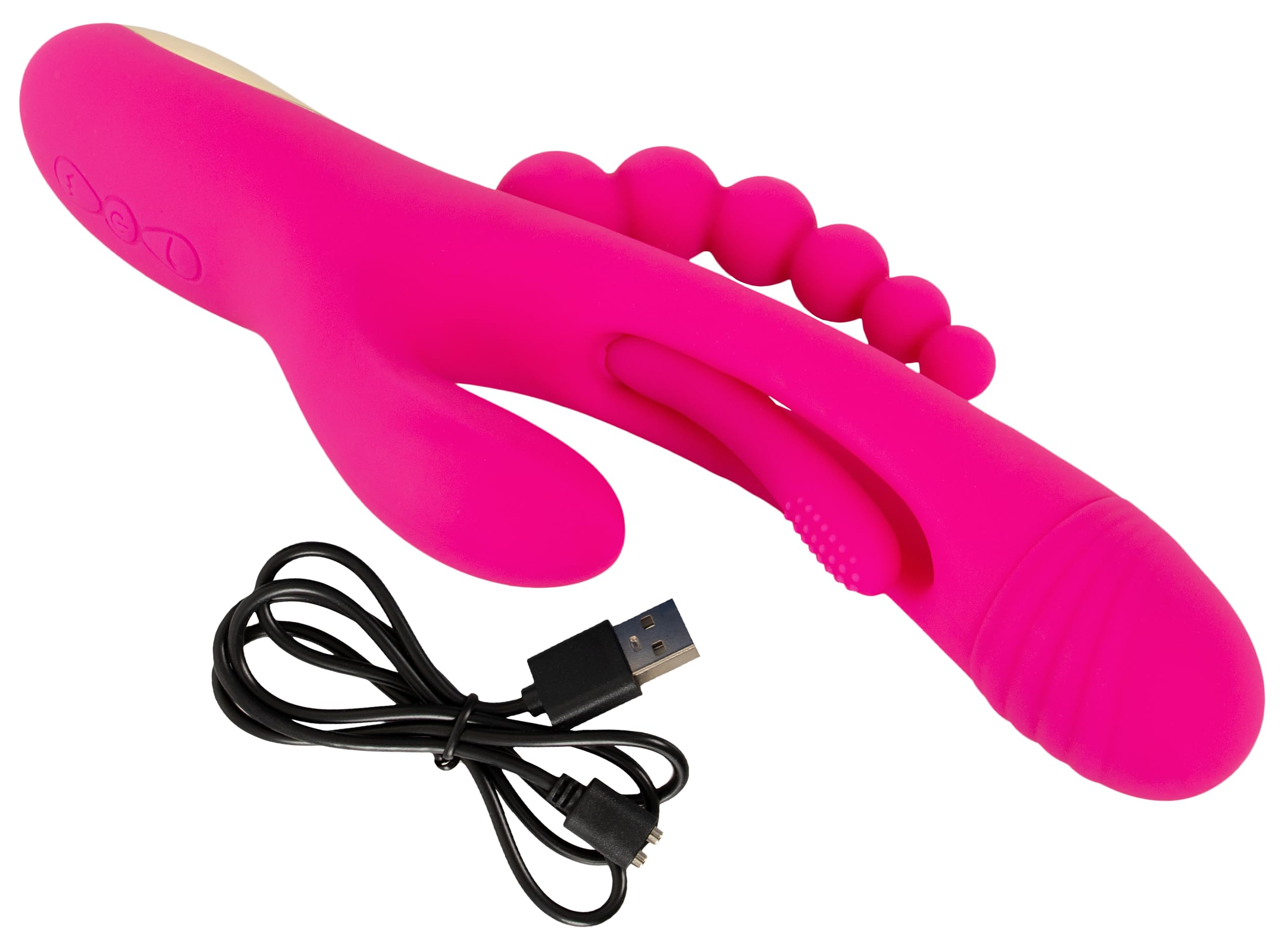 Sweet Smile Triple Vibe Vibratori Rosa 24,4 cm
