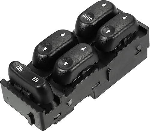 ACROPIX Interruptor de elevalunas eléctrico delantero izquierdo del lado del conductor para Ford Explorer Sport Trac - Paquete de 1 negro