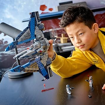 LEGO Star Wars Mandalorian Starfighter 75316 Awesome Toy Building Kit for Kids Featuring 3 Minifigures; New 2021 (544 Pieces)