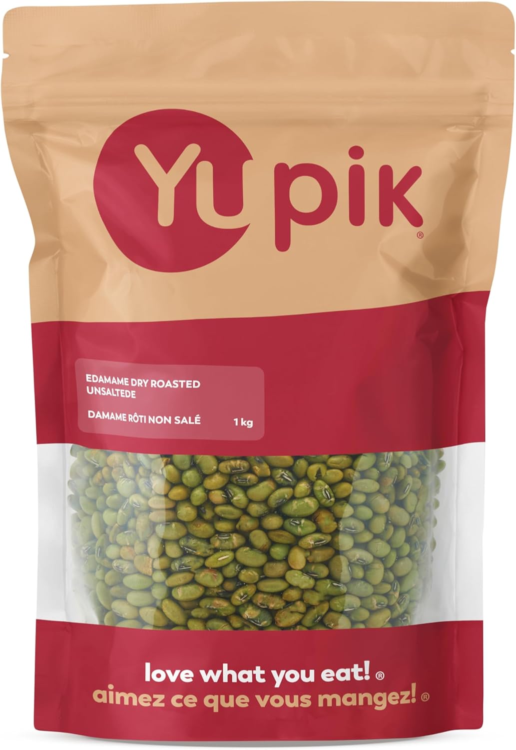 Yupik Dry Roasted Unsalted Edamame Beans, 1kg, High-Protein & Healthy Snack, Gluten-Free, Vegan, Kosher, Source of Fiber. Perfect for Culinary Creations