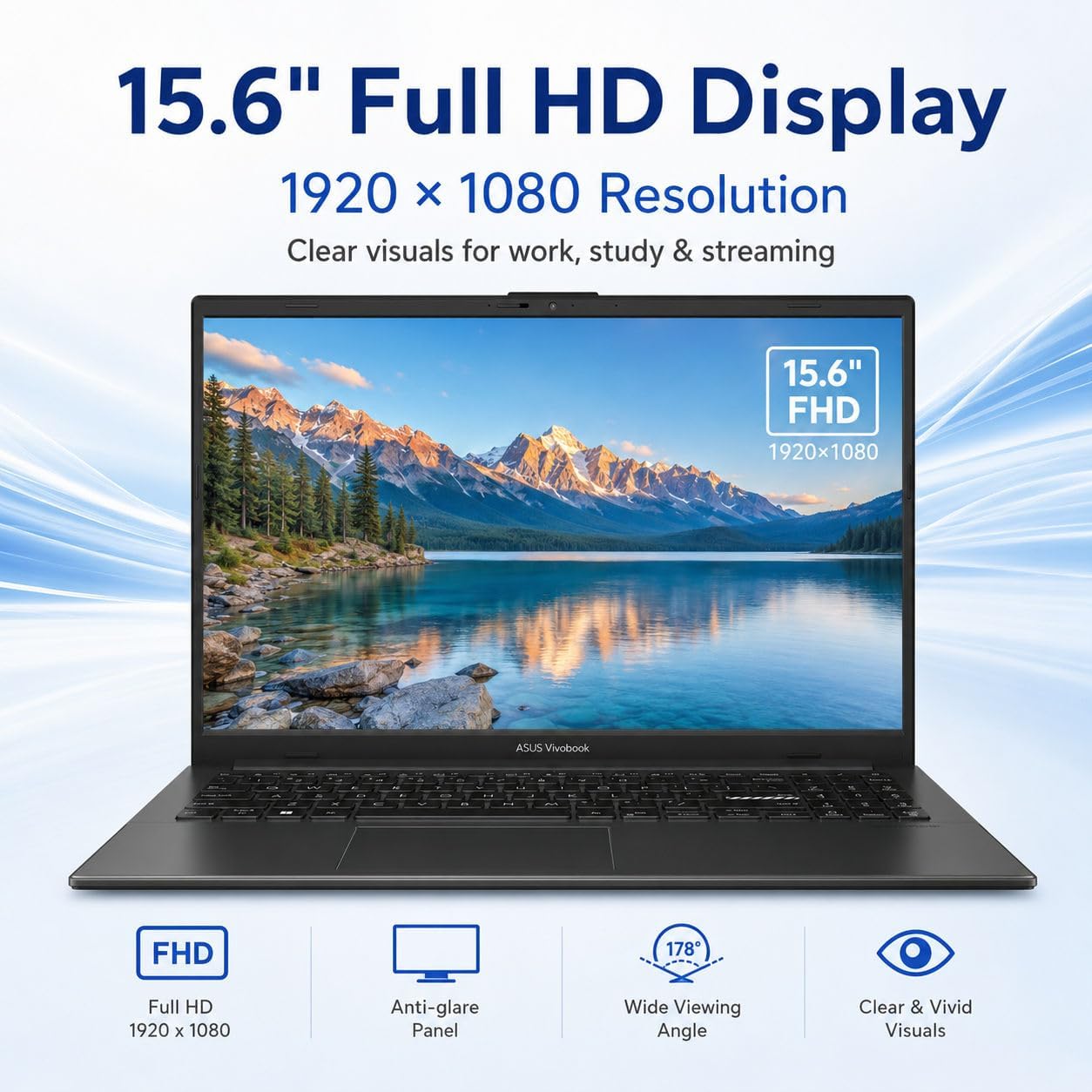 ASUS 15.6" FHD Laptop • AMD Ryzen 5 7520U • 8GB RAM • 512GB PCIe SSD • Wi-Fi 6 • Windows 11 • HDMI • Copilot AI image 5