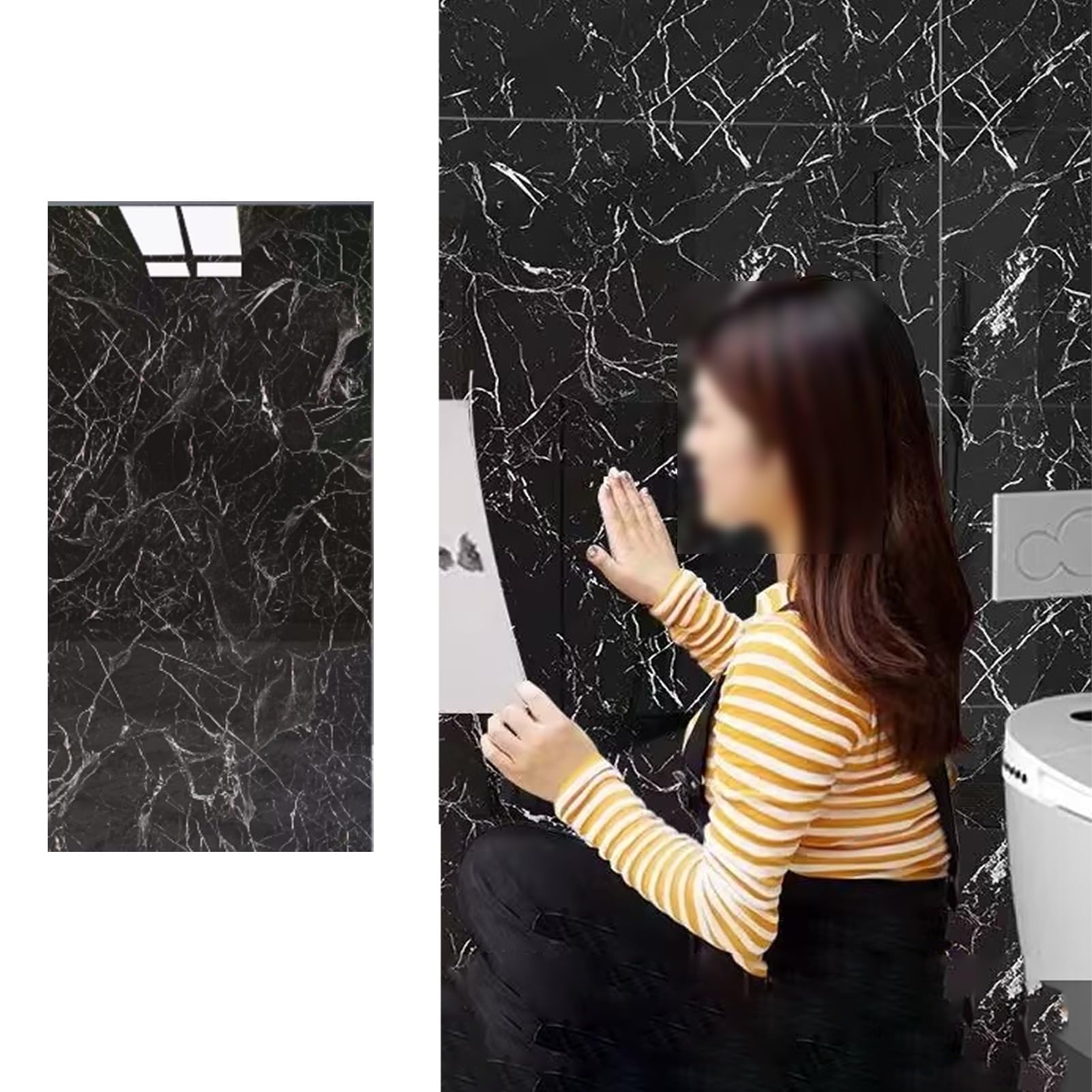 Azulejos de Techo Techo Negro con Paneles Texturizados para Baño, Falso Techo de Sótano, Paneles para Paneles de Pared con Efecto Palomitas de Maíz, Papel Tapiz Decorativo para Techo(10pack)