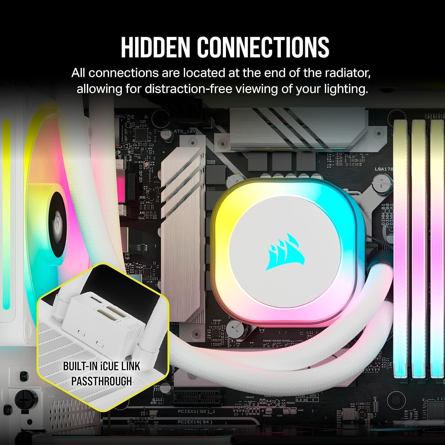 Corsair iCUE LINK H100i RGB 240mm液体冷却クーラ Amazon | Corsair