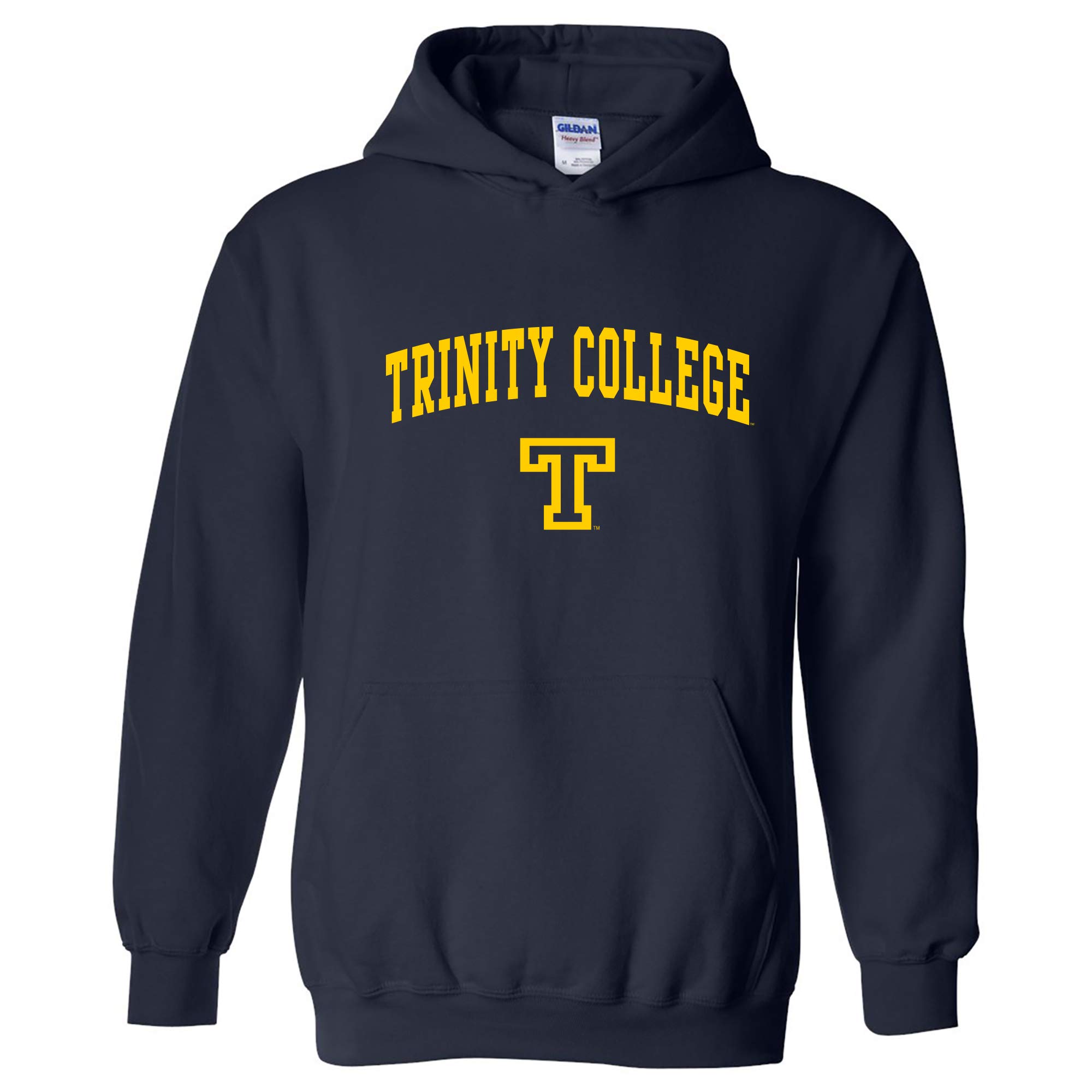 UGP Campus Apparel NCAA Officially licensed College - University Team Color Arch Logo Hoodie, Trinity College Bantams Navy, S — image 1