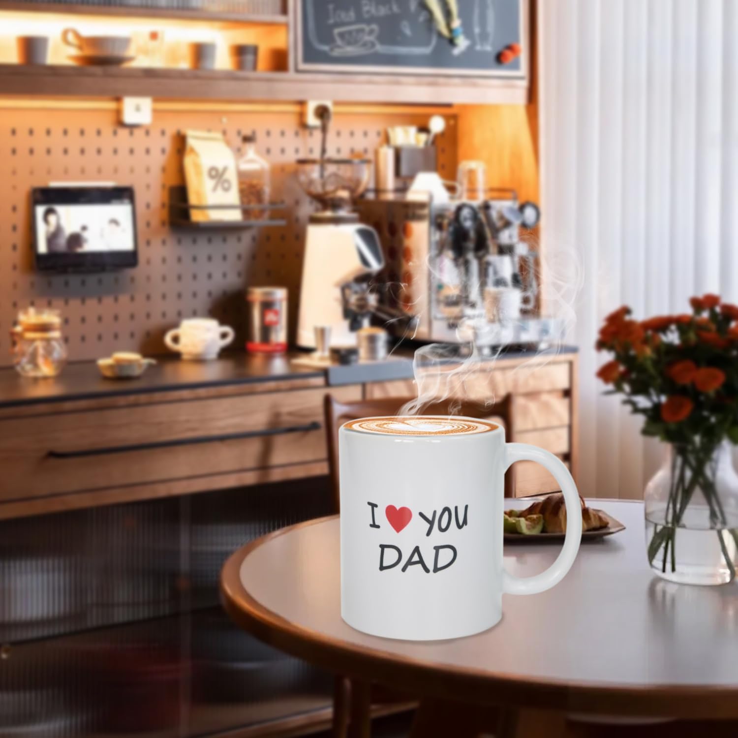 11oz Funny Coffee Mug I Love You Dad Cup for Father's Day, Christmas, Birthday from Son or Daughter - Ceramic Mug for Dad, Papa, Husband, Grandpa - Image 6