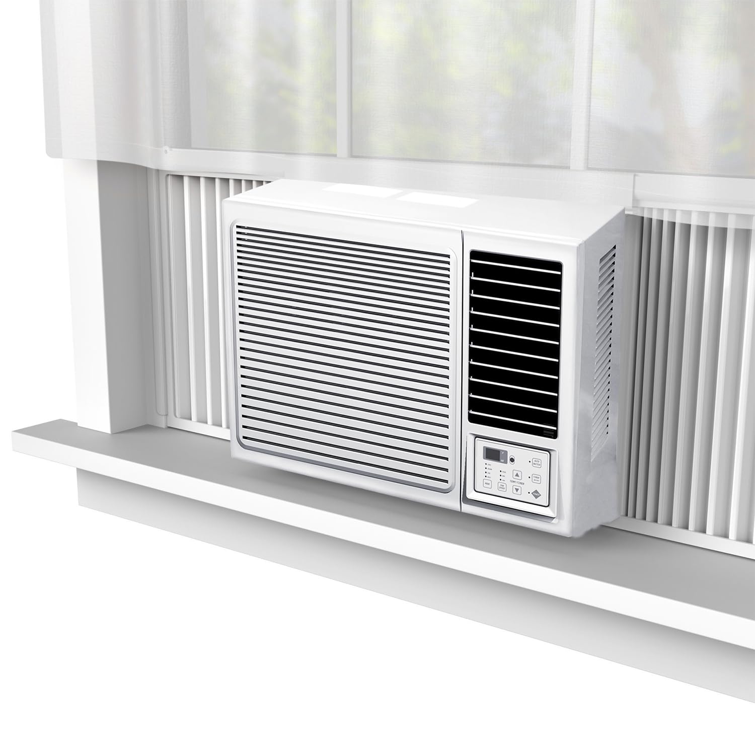 Climatizador monobloque para empotrar con ventana, 12000 BTU, eficiencia energética A/A, aire acondicionado para ventanas de bajo consumo con mando a distancia, ACW7-12
