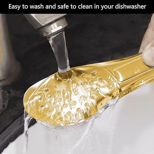 Miniatura 10 de Paquete de 6 pinzas para bufé, pinzas de acero inoxidable para servir utensilios de 7 pulgadas