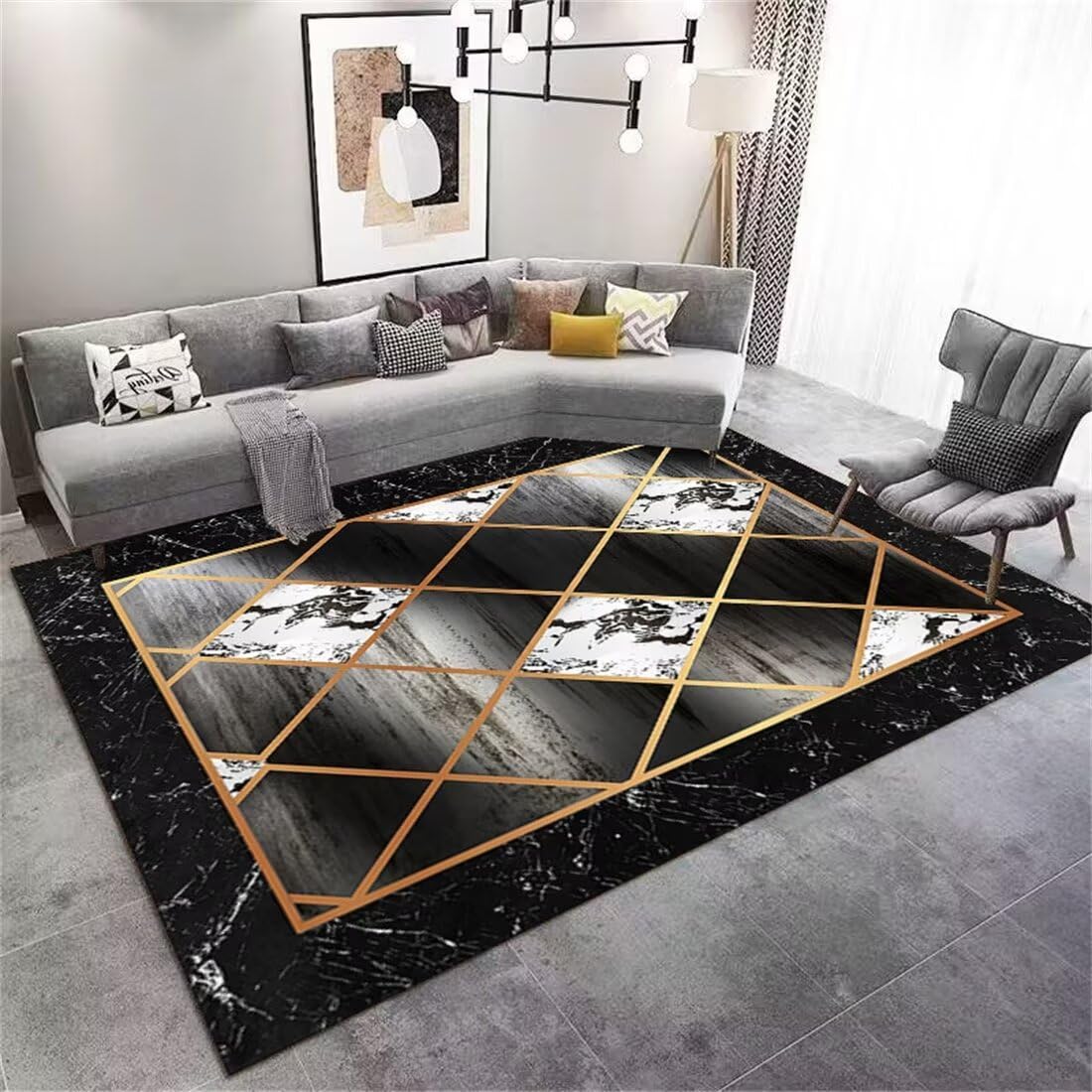 Tapis de restaurant de luxe léger pour salon élégant de style moquette 80X160CM