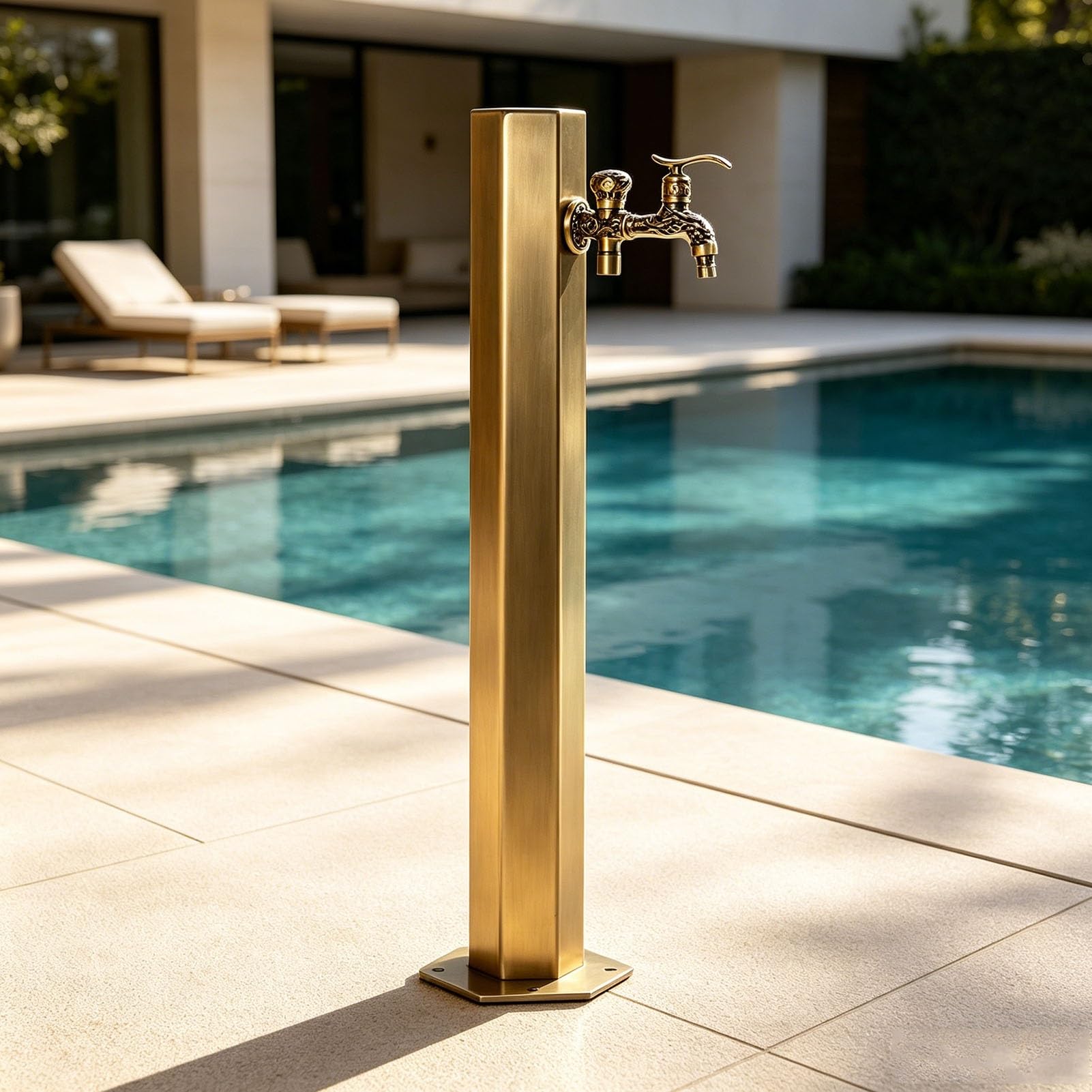 Frost Proof Yard Hydrant Outdoor Water Spigot, Freeze Proof Faucet Garden Tap for Yard Garden Farm Pasture Irrigation, Water Column Dispenser, Antique Bronze(Side Inlet,86cm/33.7in,Style 2)