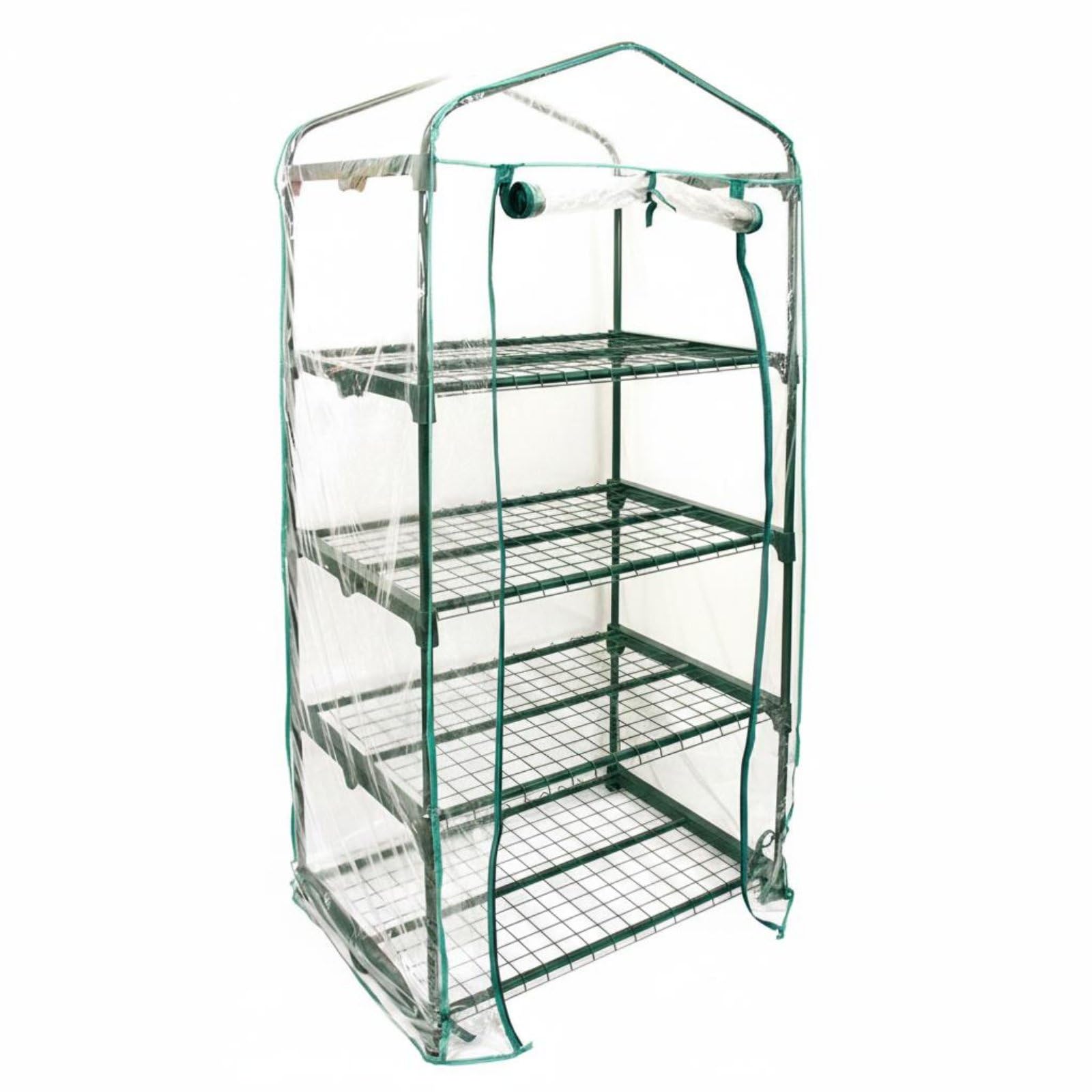 Clear PVC Greenhouse Cover Transparent Portable Mini Greenhouse Cover Waterproof Zippered Plant Shelter for Balcony, Winter, 4-Tier | Home & Garden | Yard, Garden & Outdoor Living-image-23