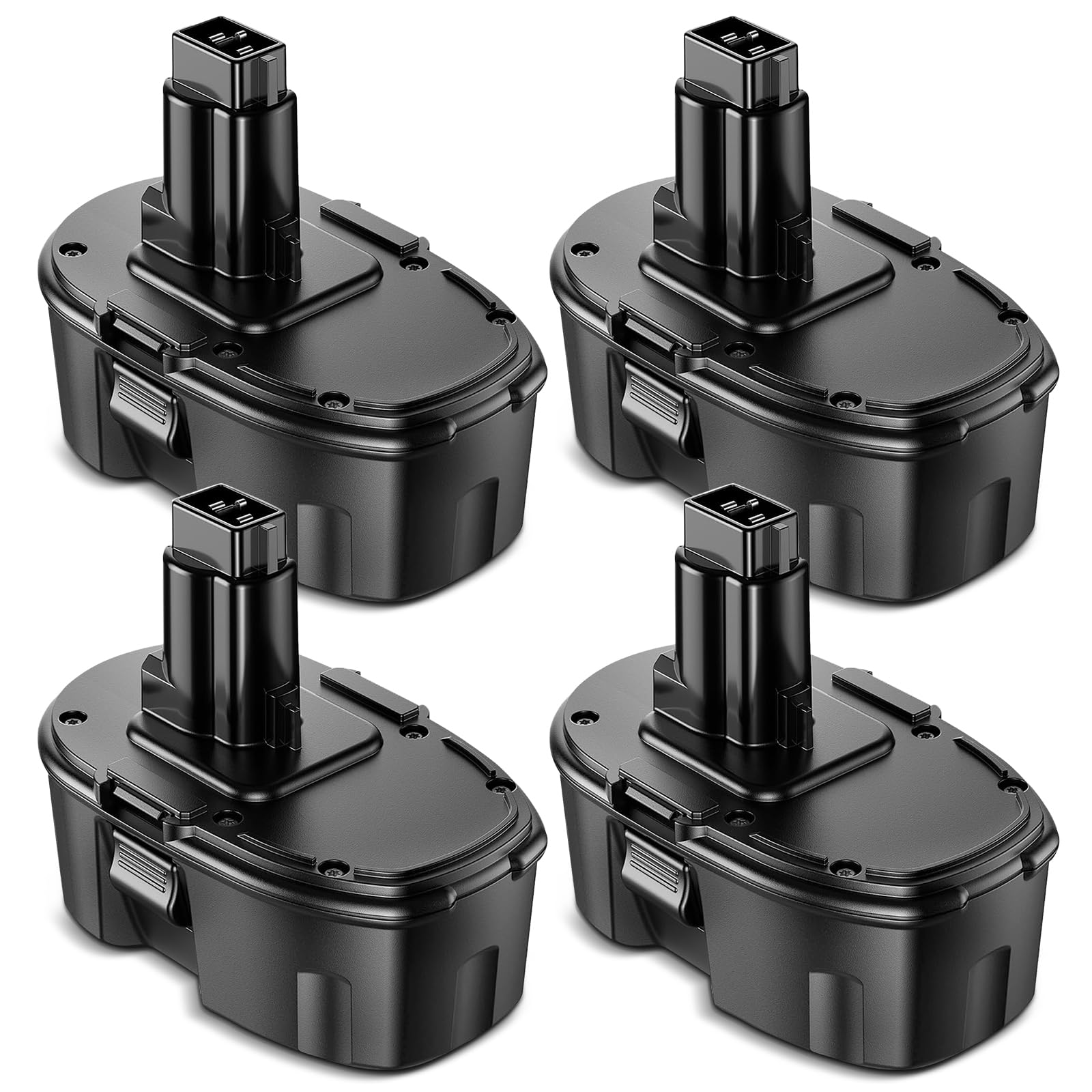 4 Pack 6000mAh Ni-Mh Battery Replacement for Dewalt 18V Battery Compatible with Dewalt 18 Volt XPR Battery DC9096 DC9098 DC9182 DE9095 DE9096 DC9099