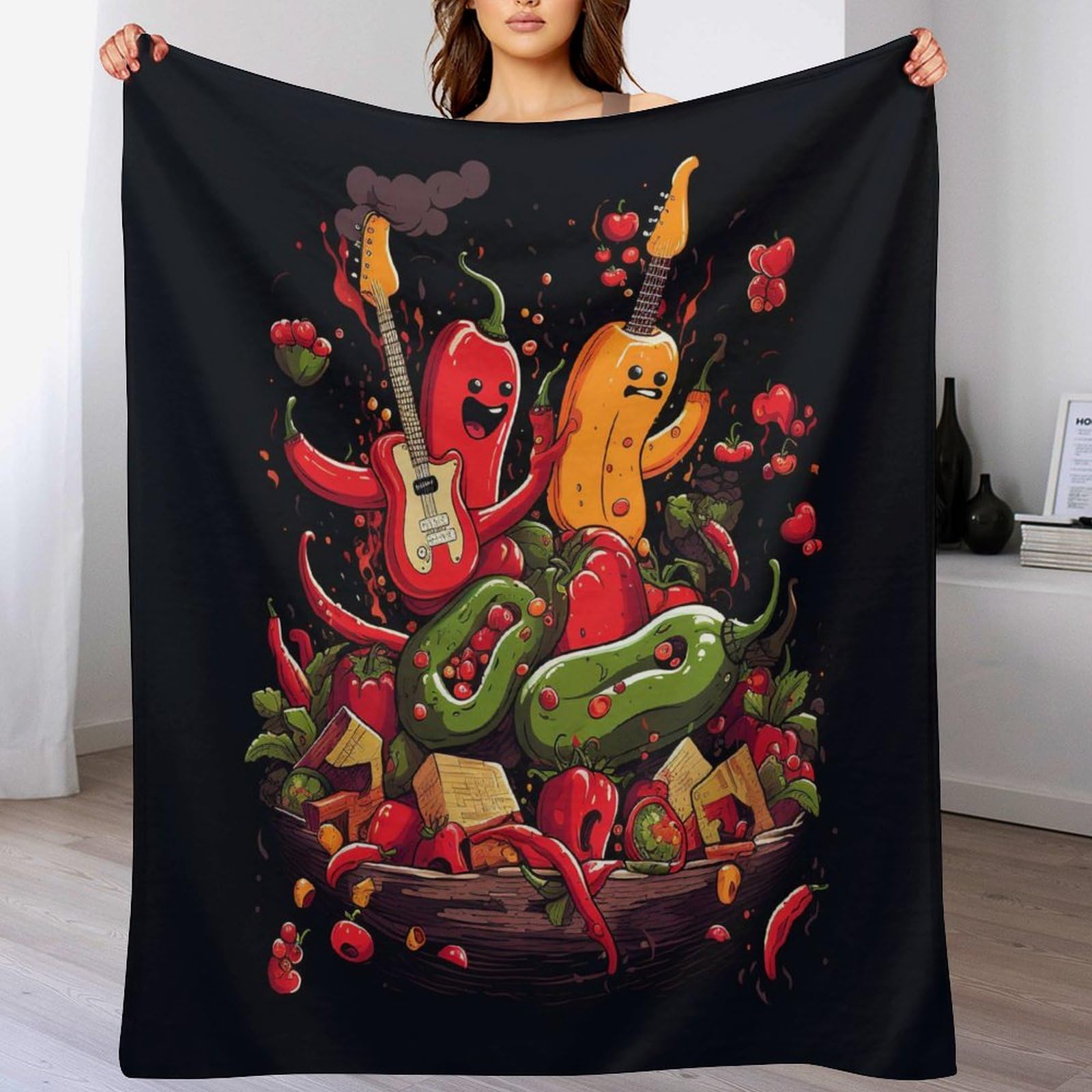 Couverture polaire légume grand lit plaid doux pour toutes les saisons