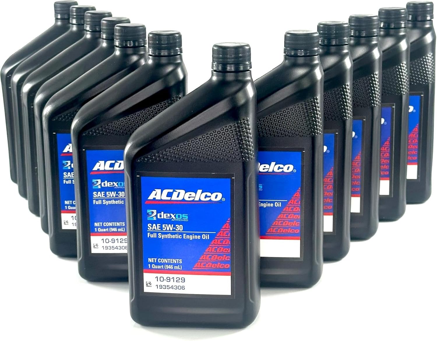 ACDelco 10-9129 19354306 dexos2 Full Synthetic 5W-30 Motor Oil - For 2016-2022 2.8L Duramax | Case of 12 Quarts