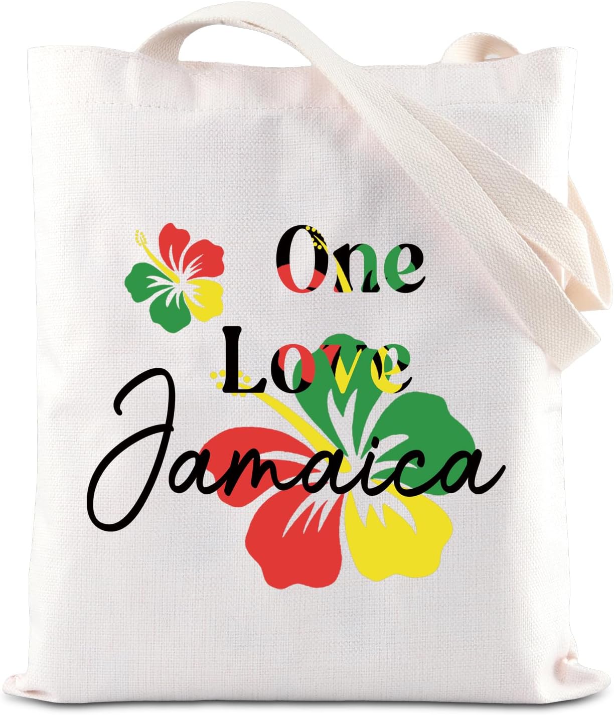 JNIAPJamaica Tote Bag Jamaica Gift For Women Jamaica Vacation Beach Handbag Grocery Bag One Love Jamaican Souvenirs Gift