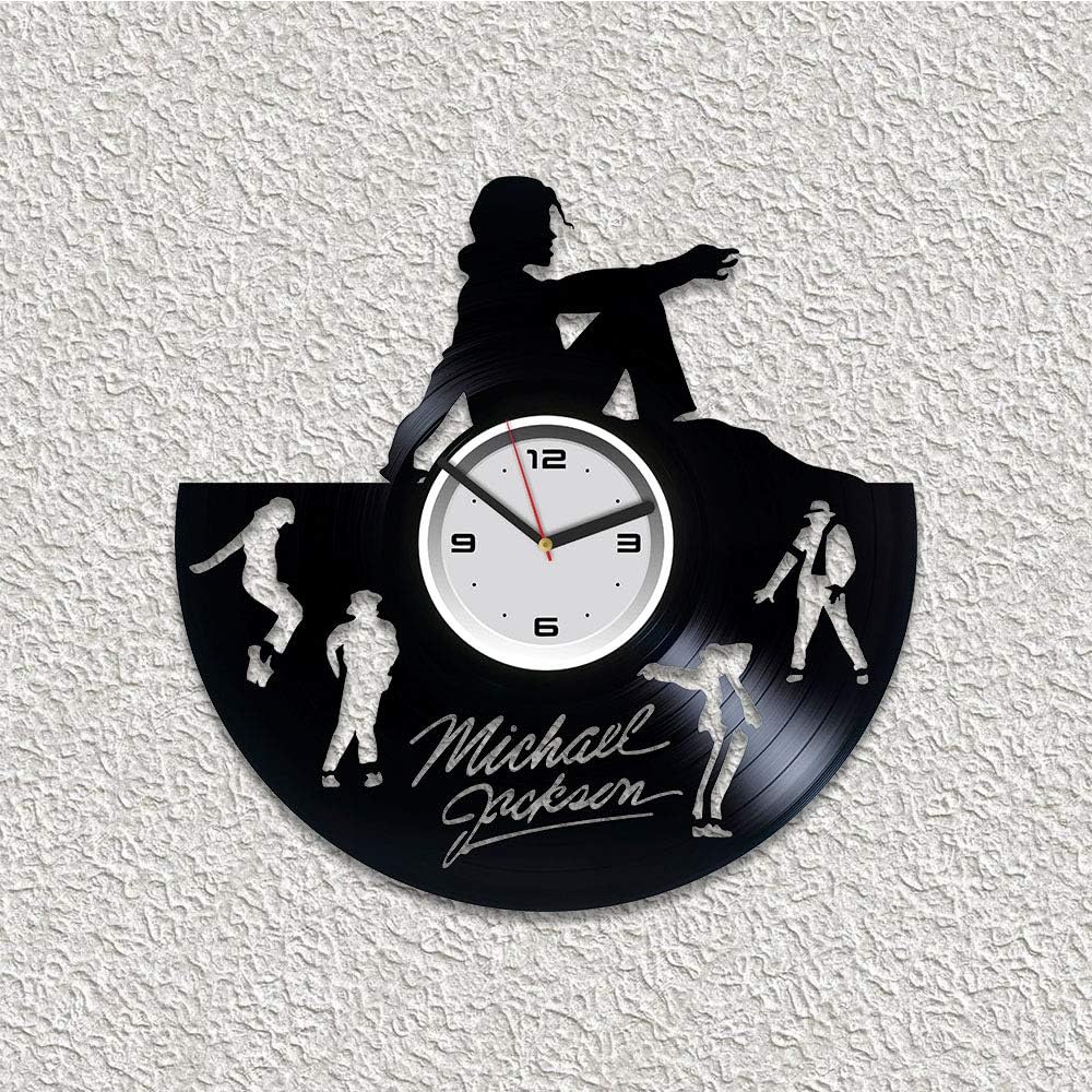 Vinyl Record Wall Clock 12 Inch MJ Pop King