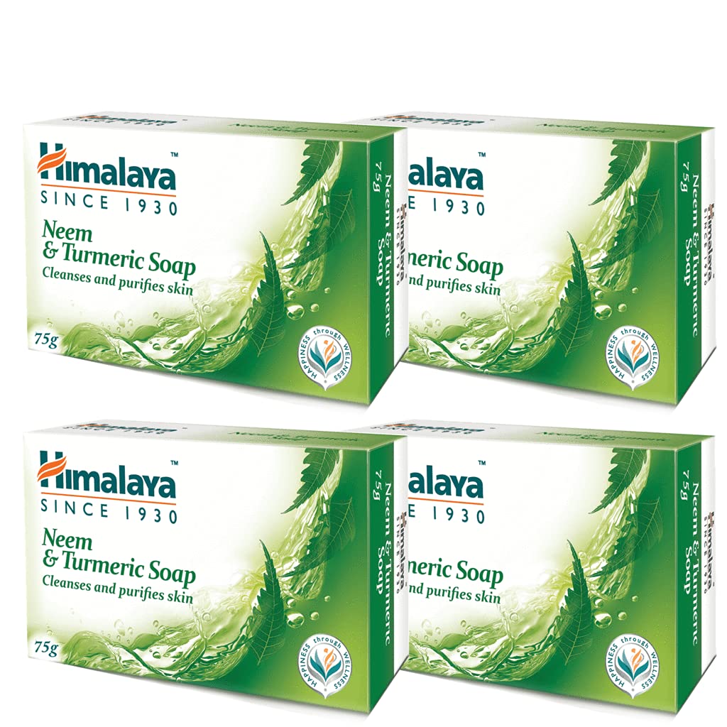 Buy Himalaya Neem & Turmeric Soap, 75g (Pack of 4) Online at Low Prices