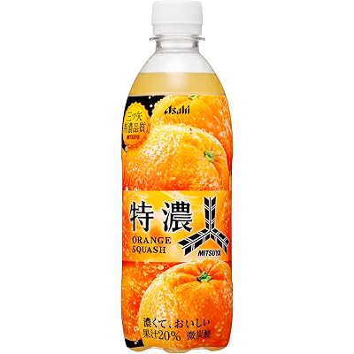 アサヒ飲料 三ツ矢 特濃オレンジスカッシュ 500ml×24本、Amazonで1,781円・10%OFF