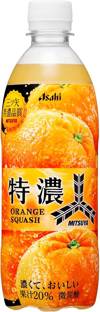 1本74円！三ツ矢サイダー アサヒ飲料 三ツ矢特濃グレープスカッシュ 500ml×24本  1,781円！