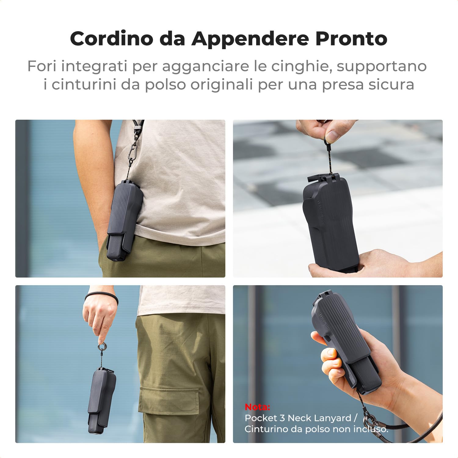 K&F CONCEPT Custodia Protettiva per Gimbal e Lente Compatibile con DJI Osmo Pocket 3, Copriobiettivo Schermo con Guscio Rigido e Interno Morbido, Apertura/Chiusura Rapida e Design Compatto