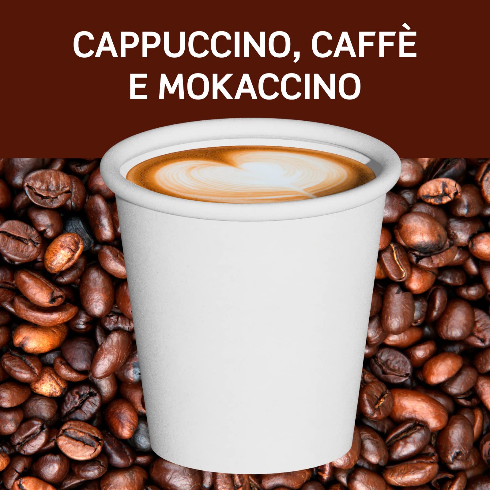 Eurocali 1000 Bicchieri in Carta Biodegradabile Compostabile 240ml - per Asporto Bevande Acqua