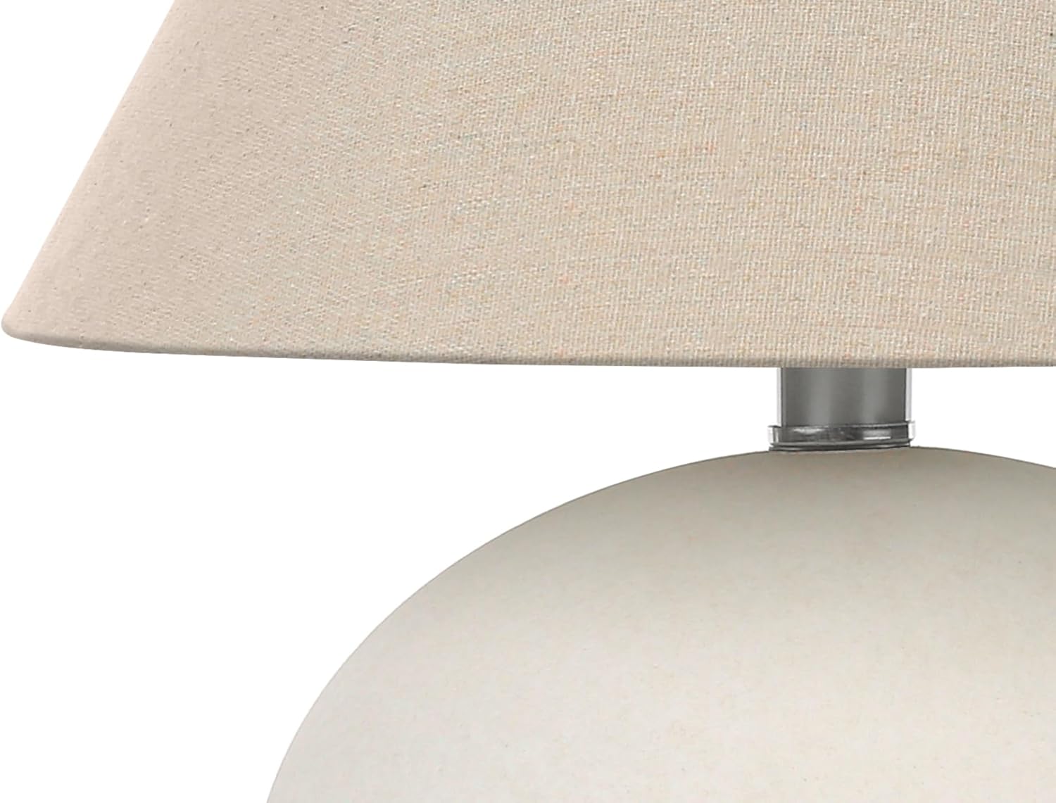 Monarch Specialties I 9631 LightingTable Lamp, Cream Shade, Cream Ceramic, Contemporary