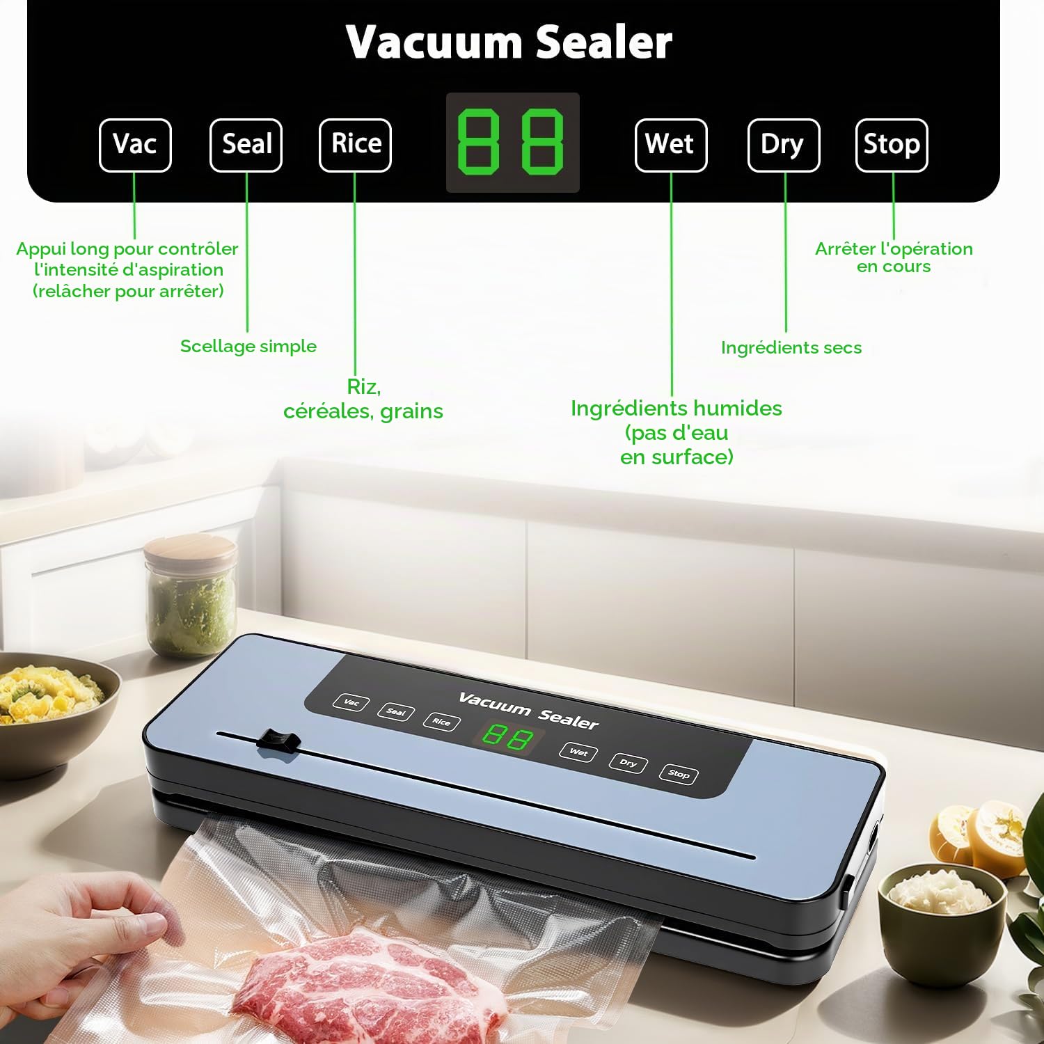 Lam(MS) pen Appareil de mise sous vide 6 en 1