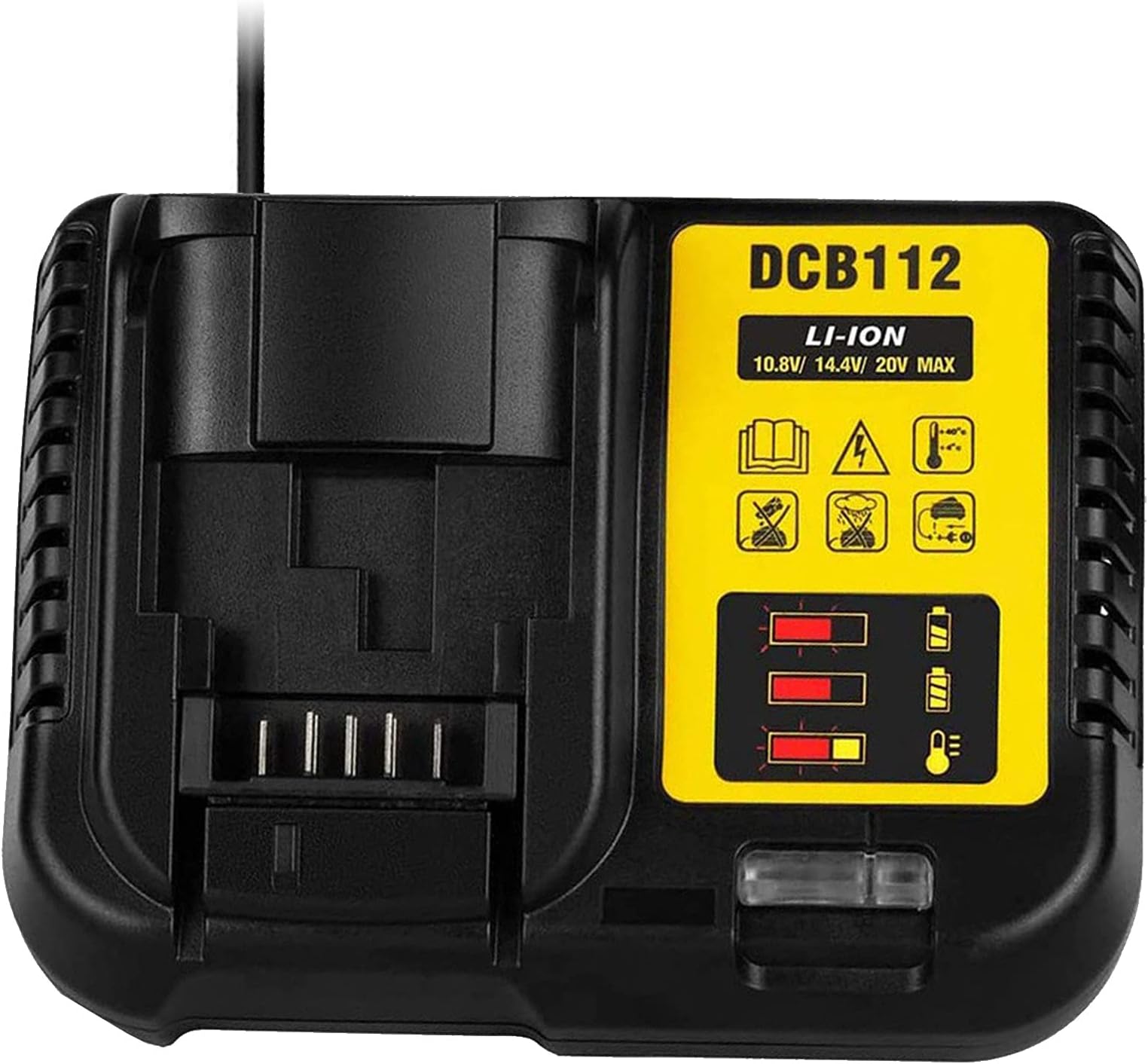 Multi Voltage Battery Charger Lithium Battery Fast Charger DCB112 22 V for DCB125/127/182/183/184/203/204/205/606/609/612 Rechargeable Battery