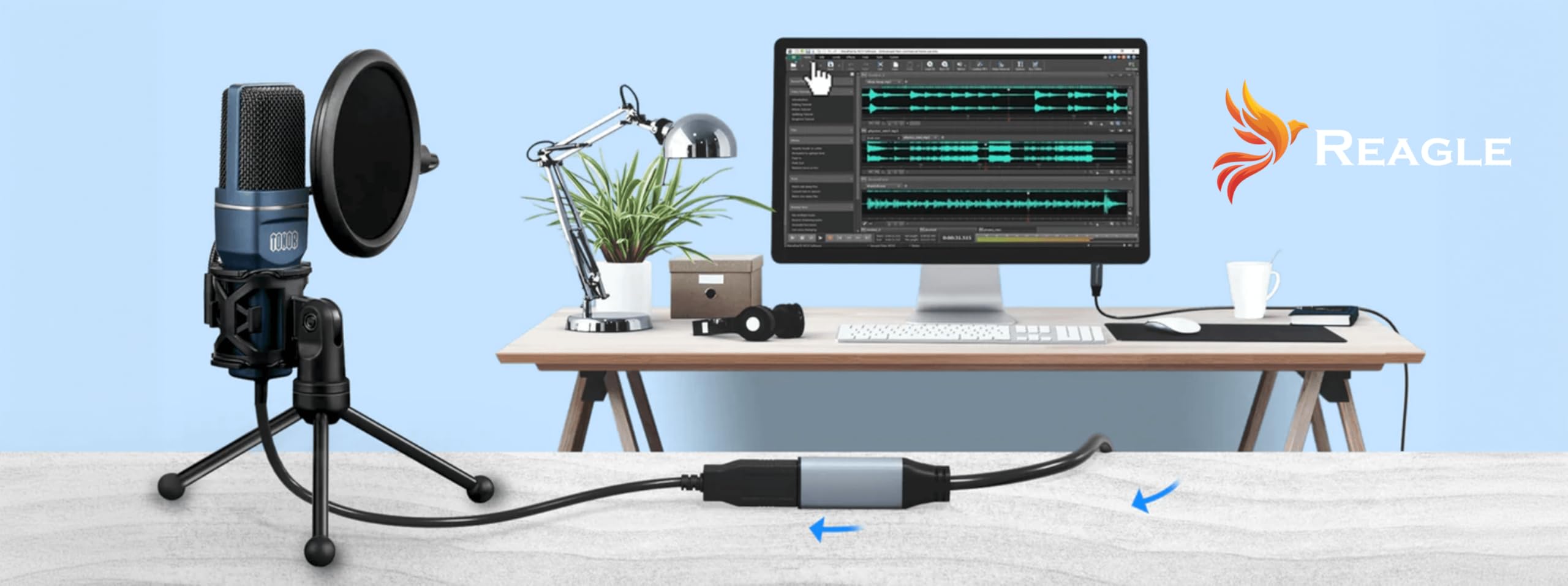 Reagle Active Extender Kabel USB-A 10M USB 3.2 Gen1 5 Gbps Verstärker A Stecker auf A Buchse plug and play für Kartenlesegerät,Tastatur, Drucker, Scanner, Kamera
