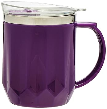 Attro Wonder Cup Vaccum Insulated Cup Comes with Styling Lid & Stylish Handle Perfect for Hot Tea, Coffee,Soups-450ml Purple