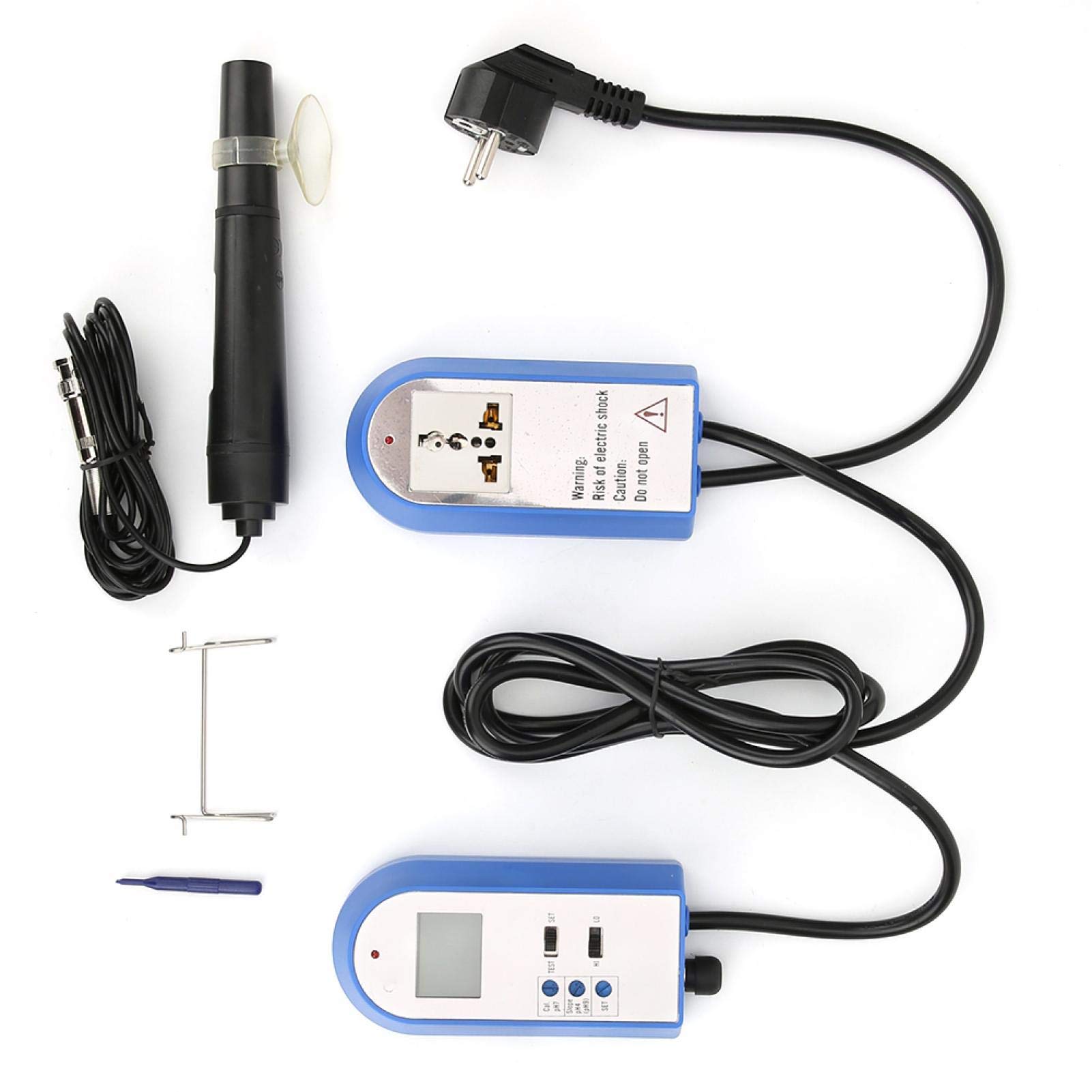 Cyfrowy regulator pH online, przemysłowy chemiczny regulator wody, sonda, monitor jakości wody, detektor 0-14 pH, do akwarium (wtyczka UE)
