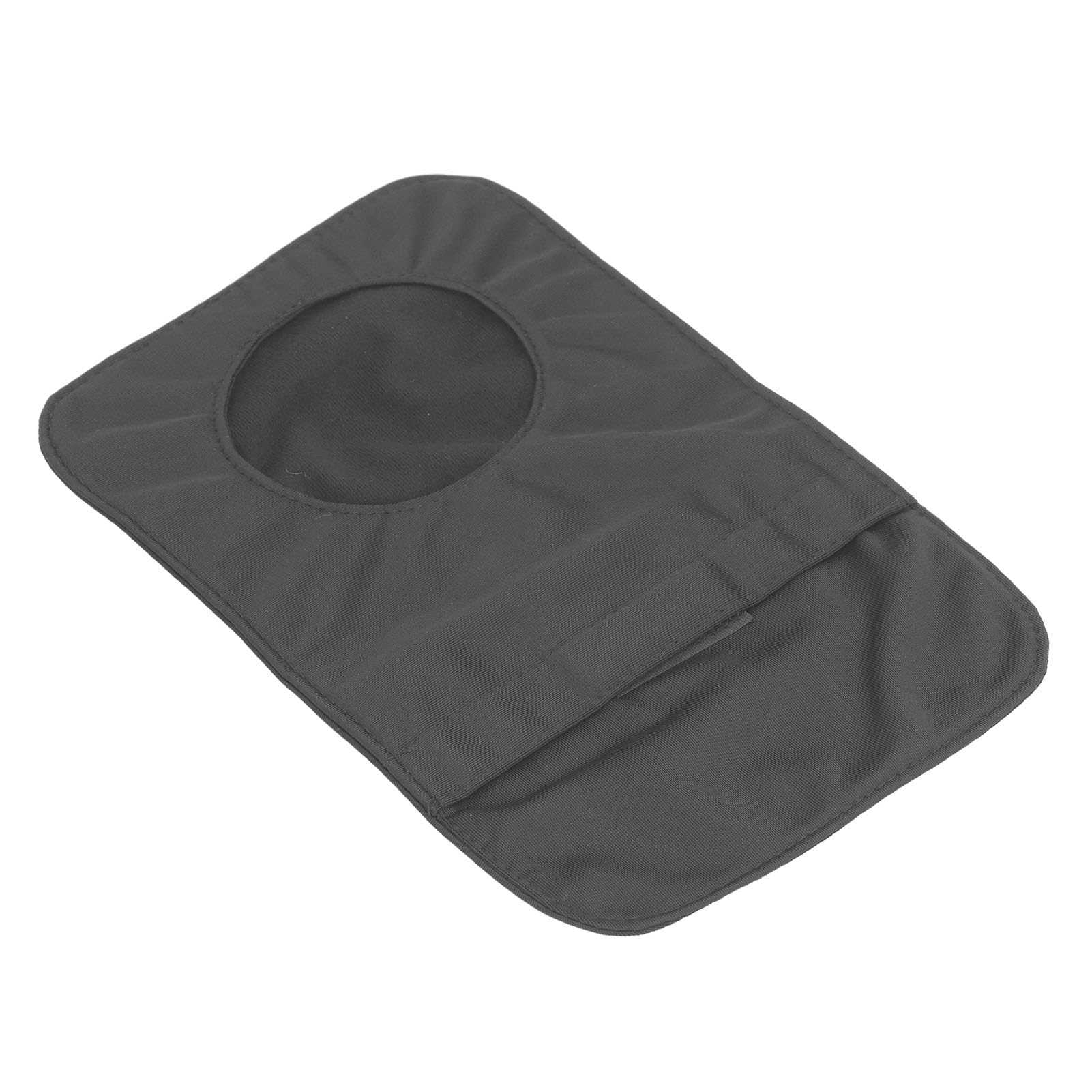 Housse de sac de colostomie noire en coton respirant, lavable, ajustement universel, prévient les taches