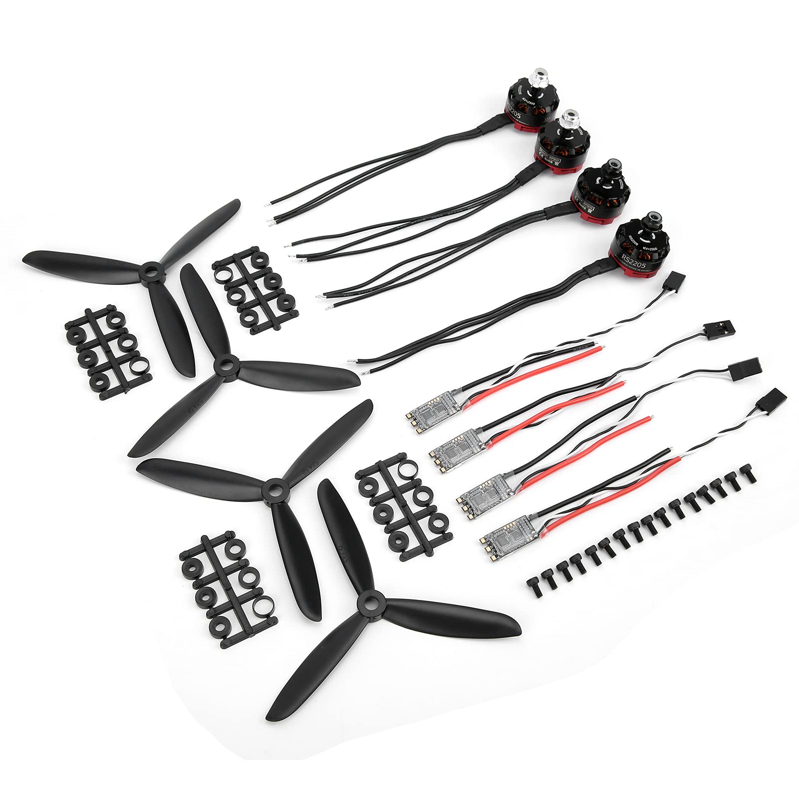 2205 2300 KV Brushless Motor Set with 20A ESC Strong Thrust for RC Drones