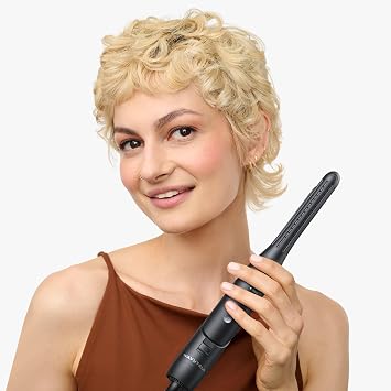 Wavytalk 0.65 Pencil Flat Iron, Cool Curl Pencil, Wet to Straight Hair Straightener, Titanium 1.75 Inch Vent Sesh Wide Flat Iron