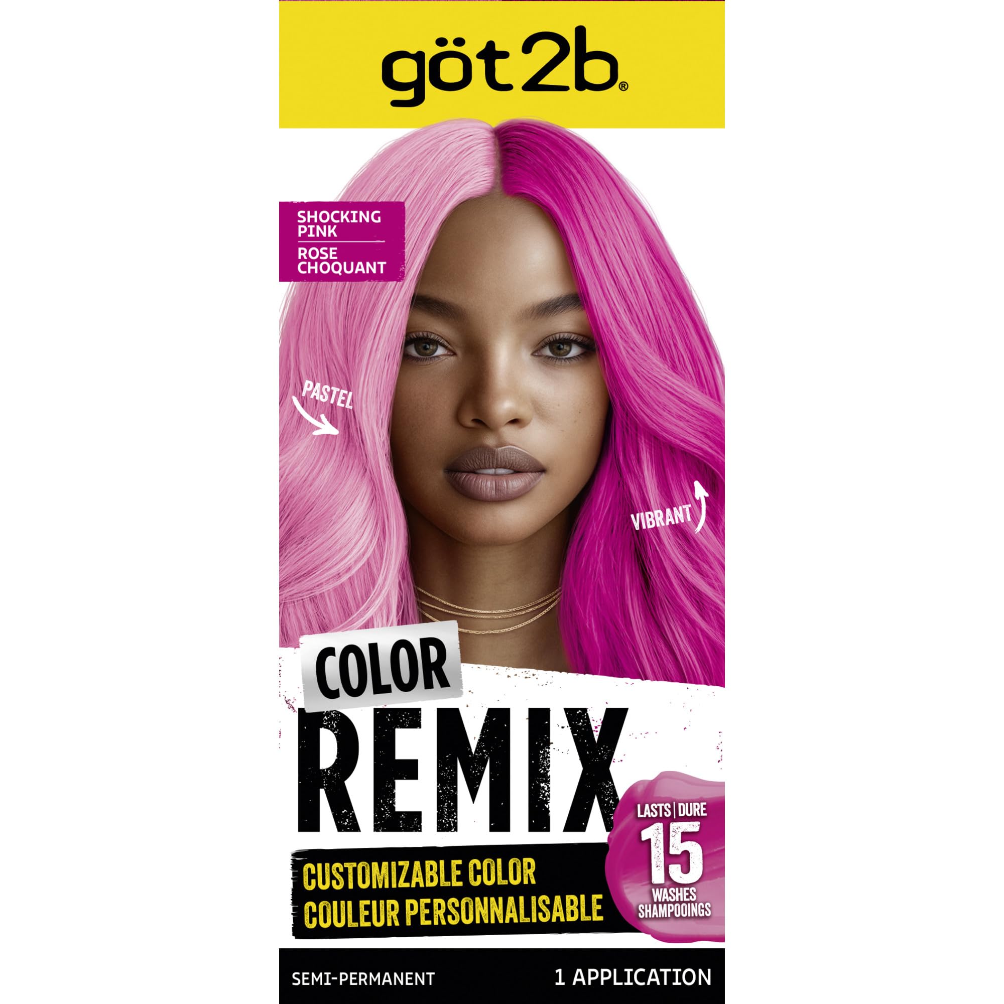 Amazon.com : got2b Color Remix Semi-Permanent Hair Color, Shocking