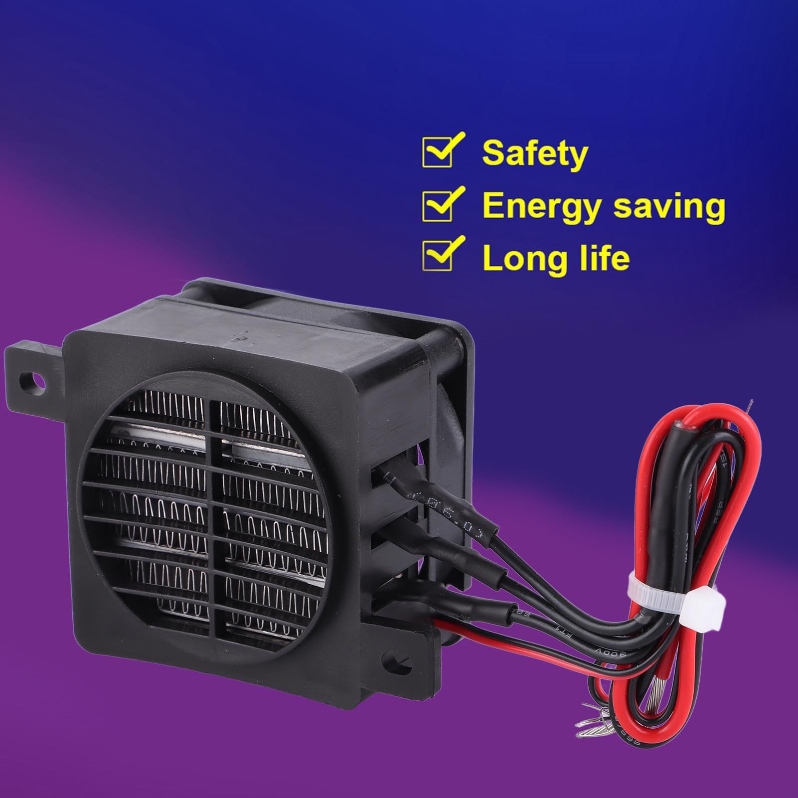 Riscaldatore 12V per Auto, Riscaldamento 100W Elettrico PTC Heater a Temperatura Costante Elemento Riscaldante Stufetta per Piccoli Spazi Auto