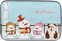 Vista 18 de Caroline's Treasures BB2508DDM - Tapete de secado de platos de perro de montaña bernés con regalos de Navidad entre amigos, tapete absorbente