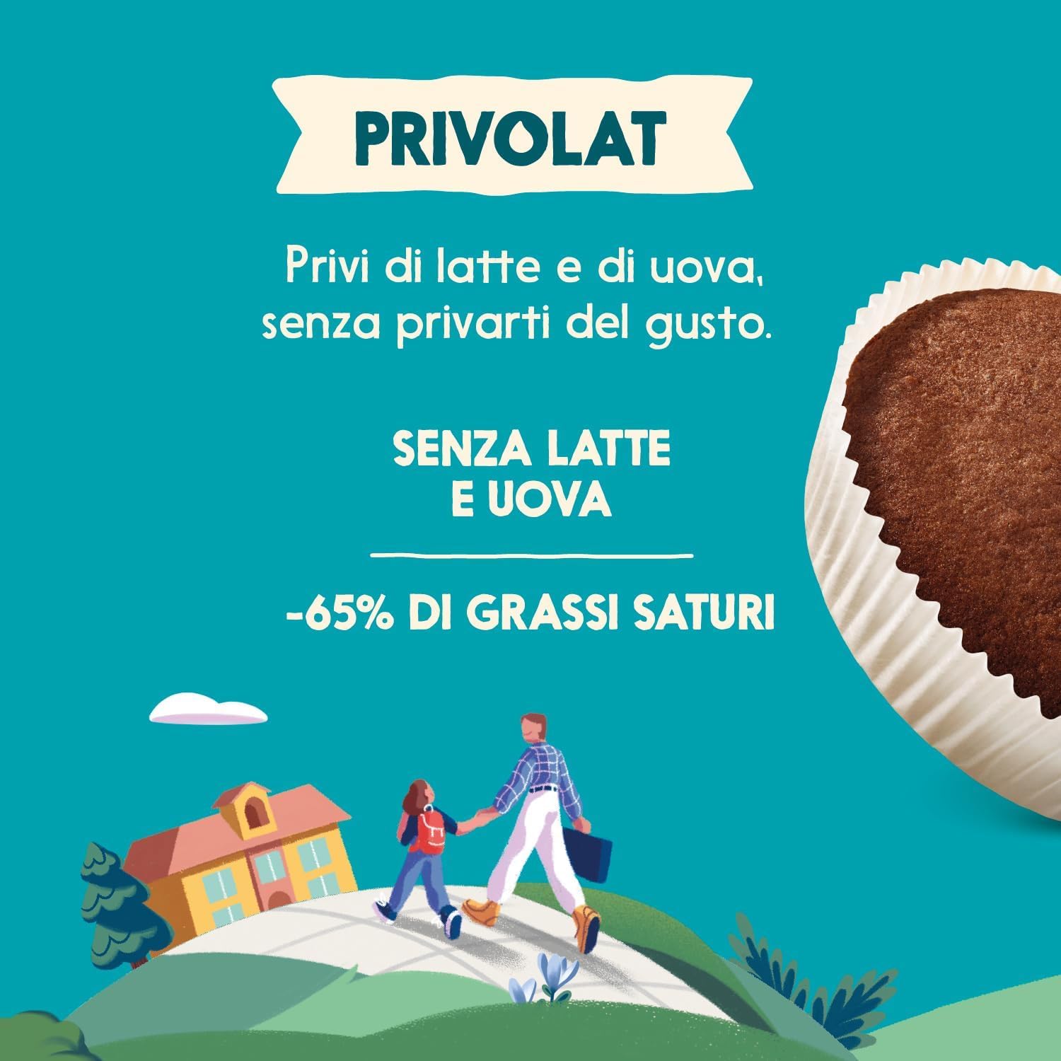 Tortine al Cioccolato Senza Latte e Uova – Snack Dolce Monoporzione 240g – Soffici Merendine al Cacao Ideali per Colazione e Pausa – Variazioni 4/8/12 Pezzi (12 PEZZI)