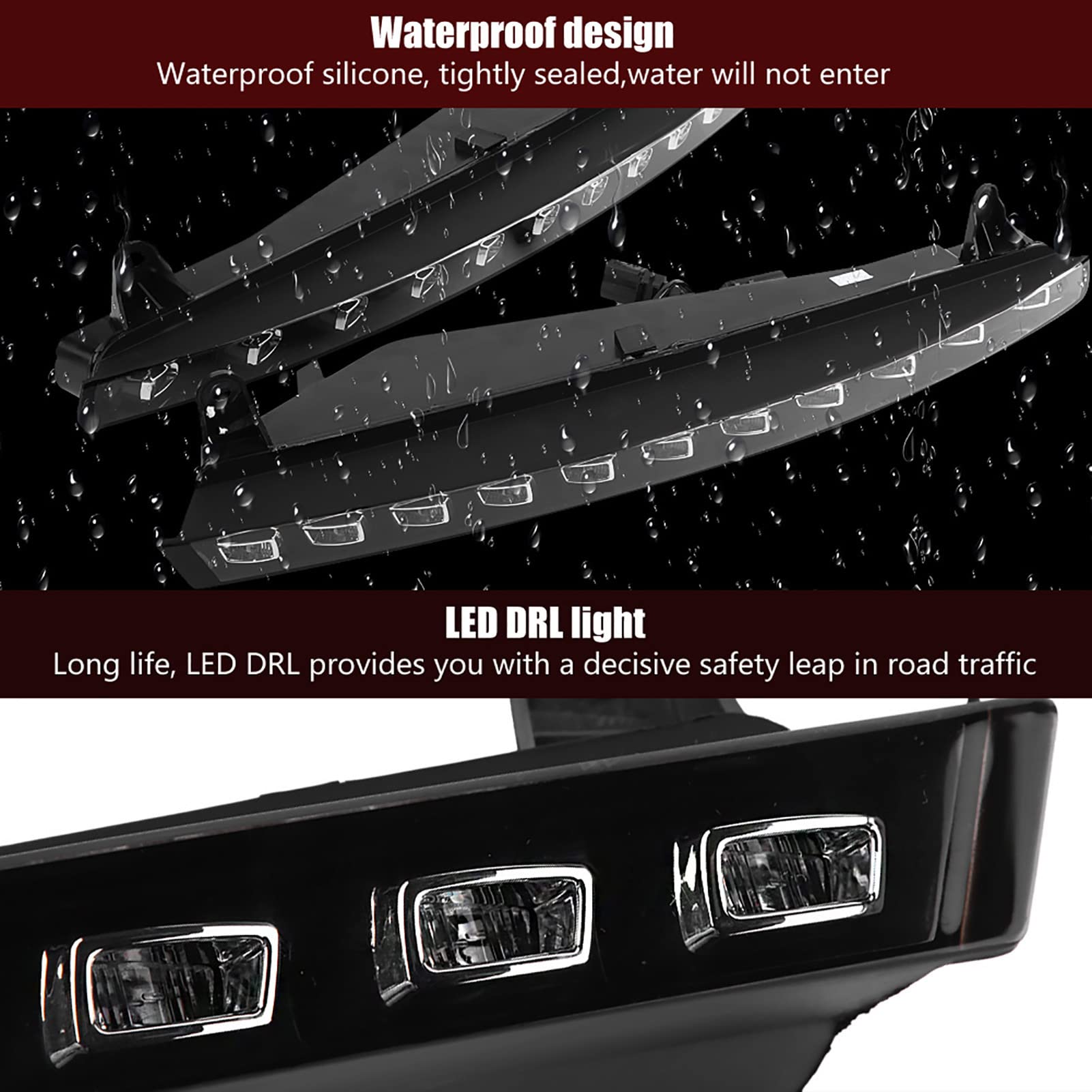 1 Paar Auto Tagfahrlicht Blinker 2 Farbe Drl Nebel Lampe Für Q7 2006 2007 2008 2009