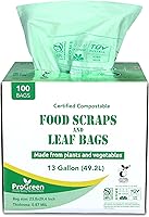 Vista 7 de Bolsas de compostaje de 33 galones, bolsas de basura compostables, extra gruesas de 1.1 mil, bolsas de compost para cocina, bolsas de basura