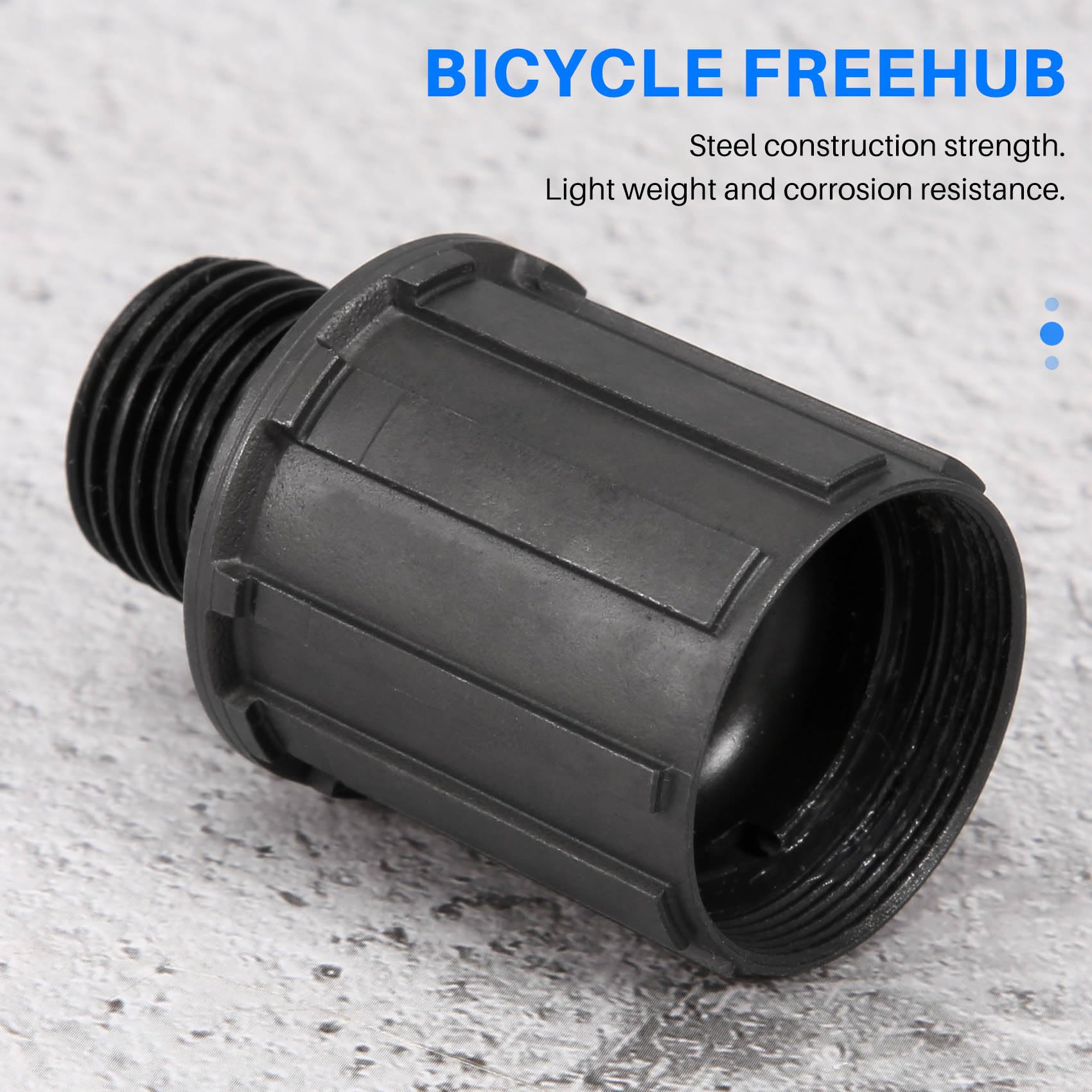 Giilayky Mountain Bike 8/9/10 Speed Freehub Titanium Freehub for 8/9/10 Speed Bikes Ball Bearing Black - Image 3