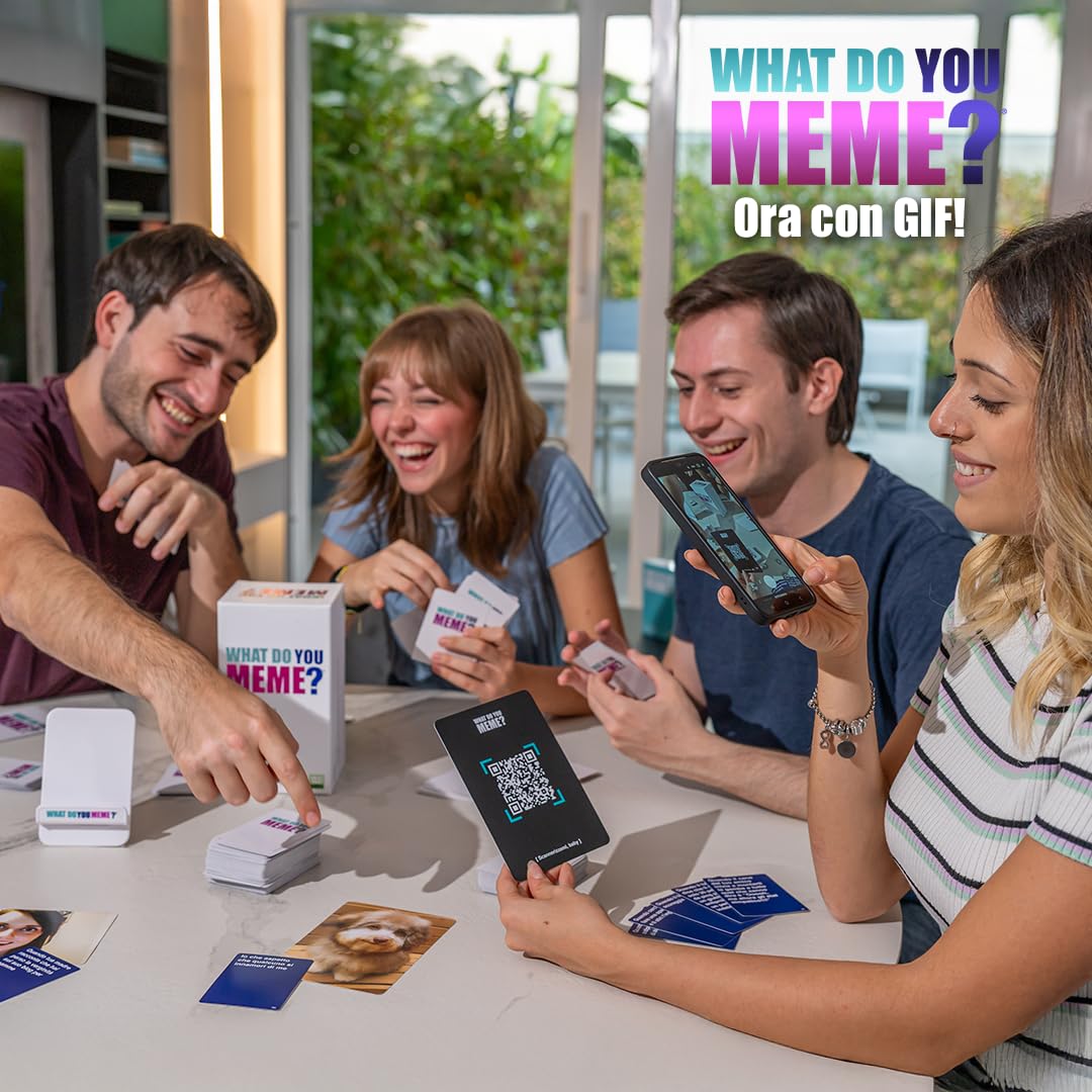 What Do You Meme Core Nuova Versione, Adesso con Carta GIF, Nuove Immagini, Più Carte Didascalia, Gioco per Appassionati di Meme, dai 18 anni in su, per 3 o più giocatori