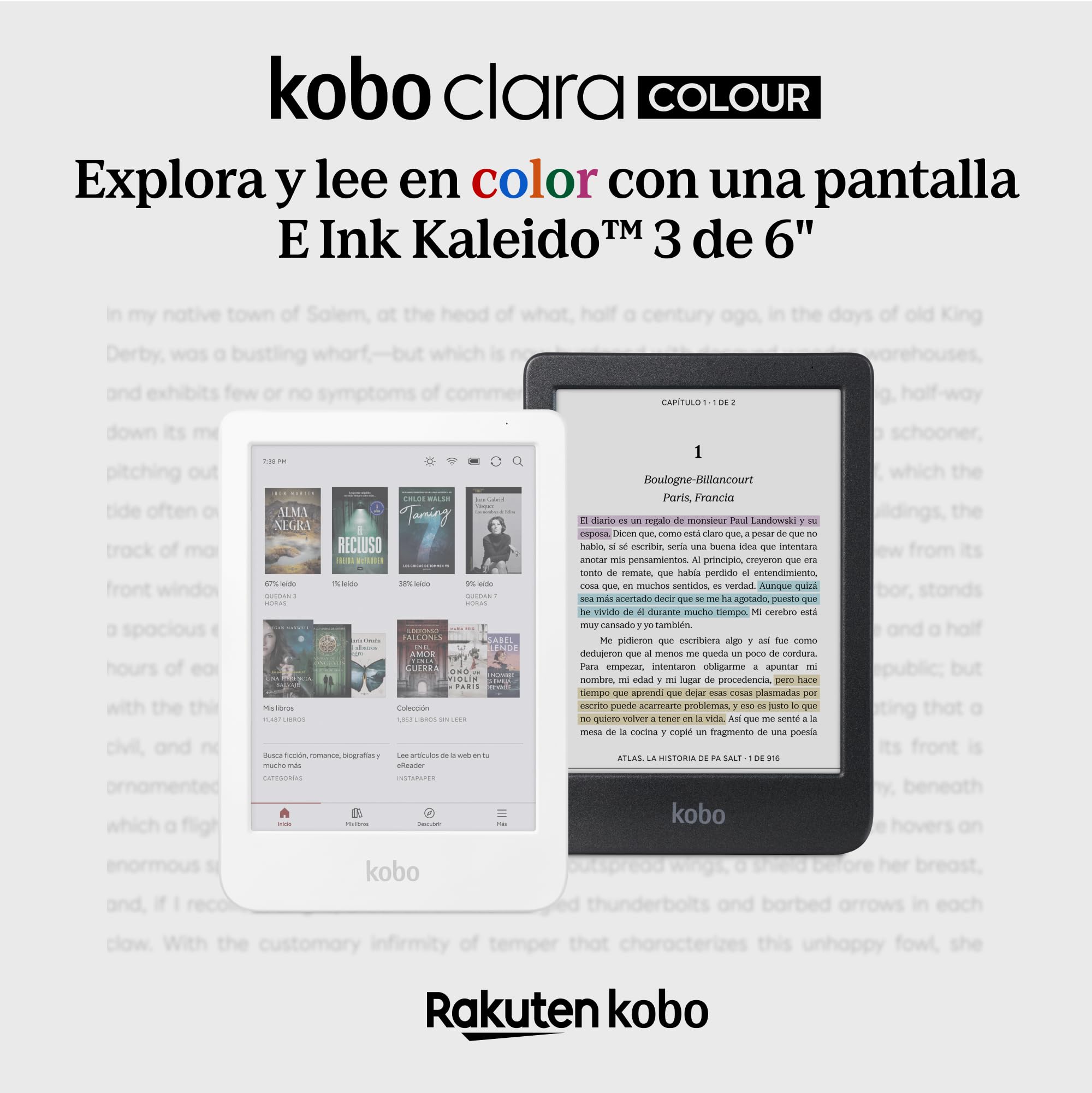 Amazon.co.jp: Kobo Clara Color | Color E-Book Reader | 6