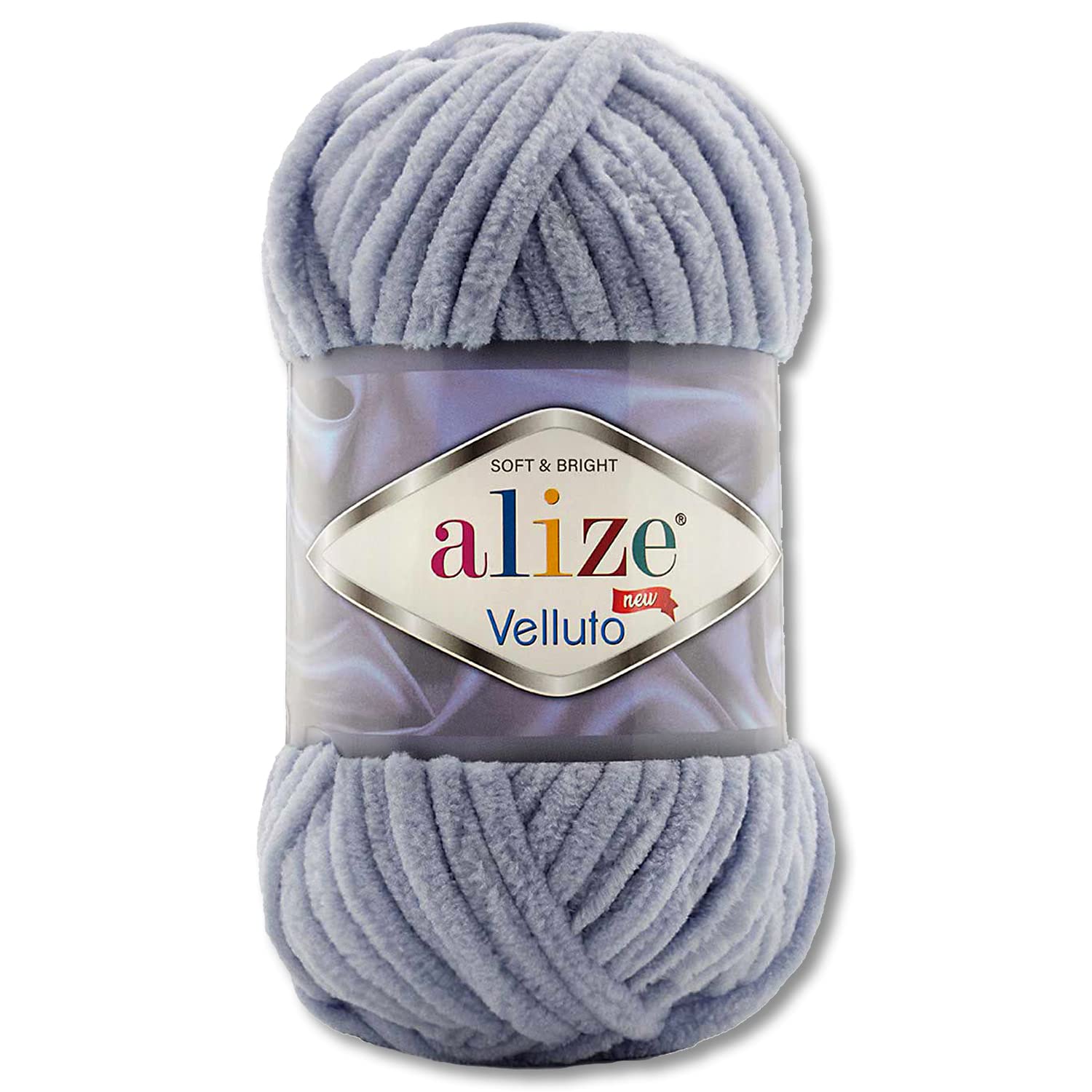 Wohnkult100 g Alize Velluto Wool in 30 Selection (87 | Dark Grey)